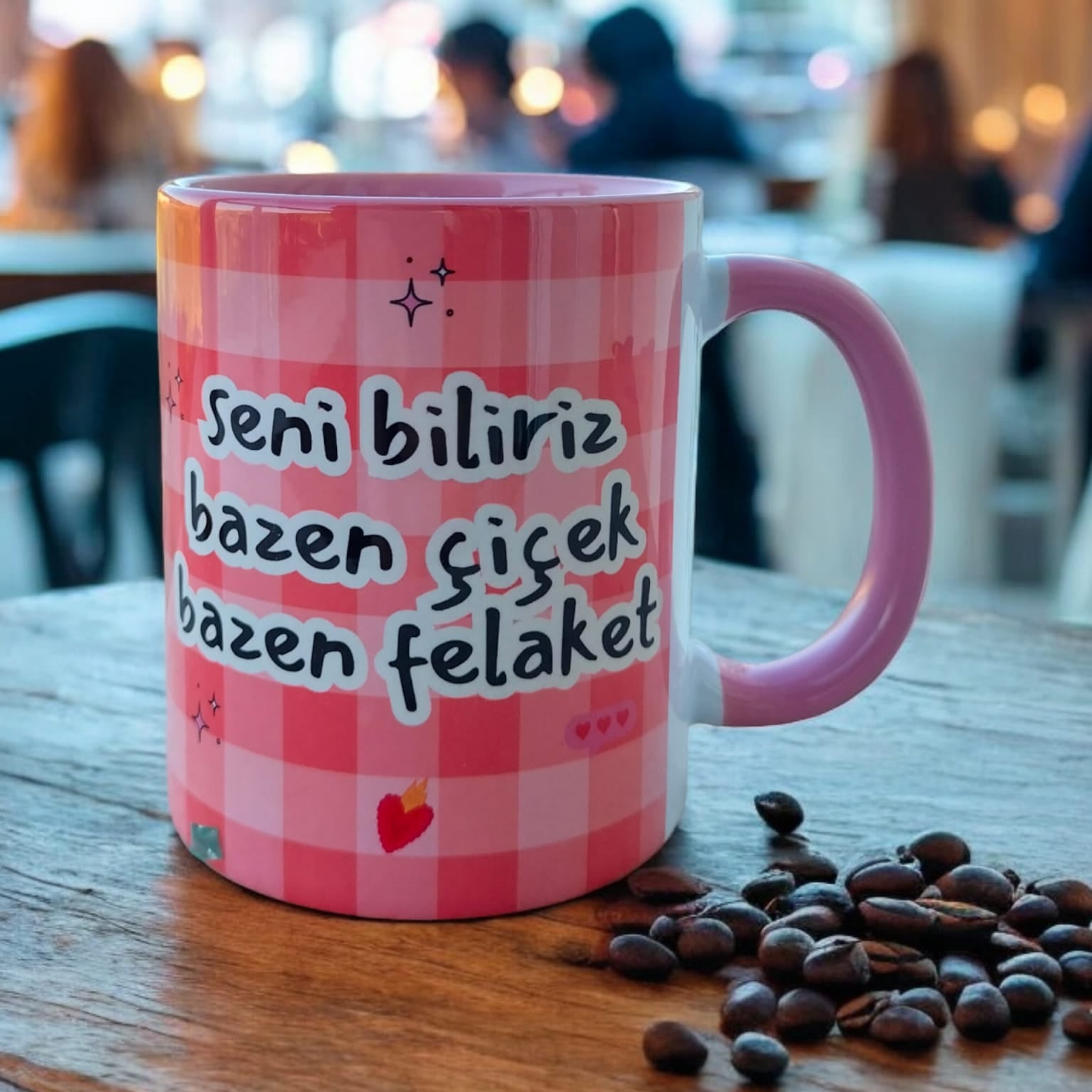 Seni Biliriz Bazen Çiçek Bazen Felaket Kaliteli Porselen Kupa