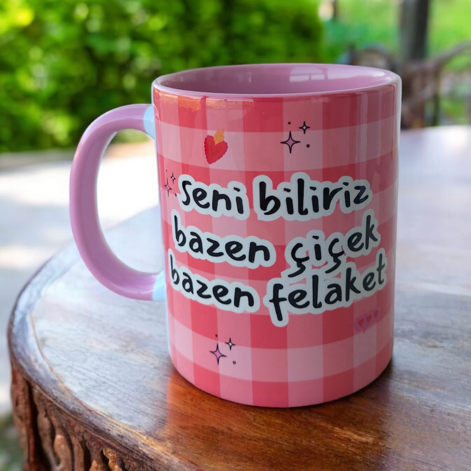 Seni Biliriz Bazen Çiçek Bazen Felaket Kaliteli Porselen Kupa