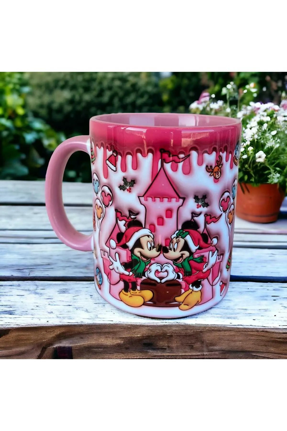 Mickey ve Minnie Tasarım Kupa-Hediye Kupa Bardak