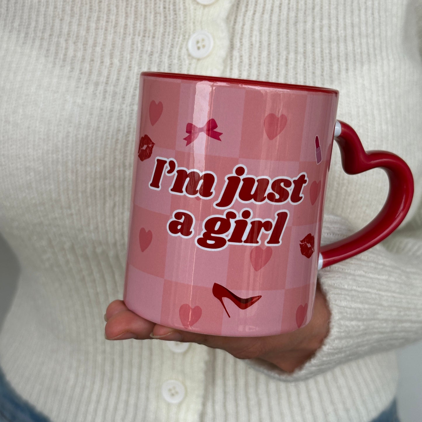 I'm Just a Girl Premium Tasarım Hediyelik Kupa, Ev Ofis Kupası