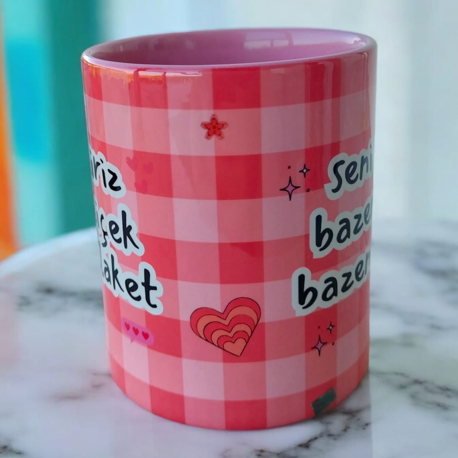 Seni Biliriz Bazen Çiçek Bazen Felaket Kaliteli Porselen Kupa