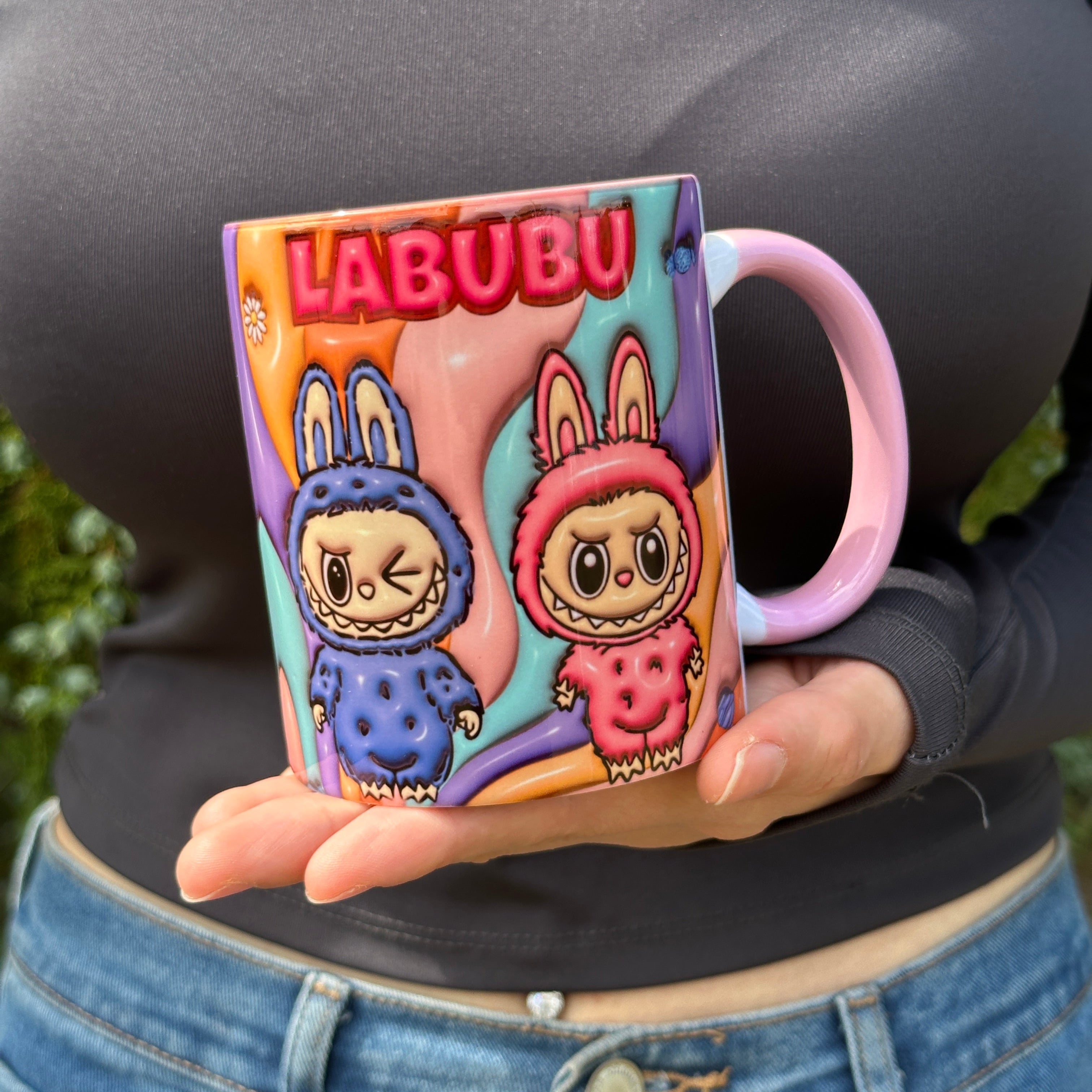 Labubu Kaliteli Porselen İsim Yazılabilir Premium Hediyelik Baskılı Kupa Bardak