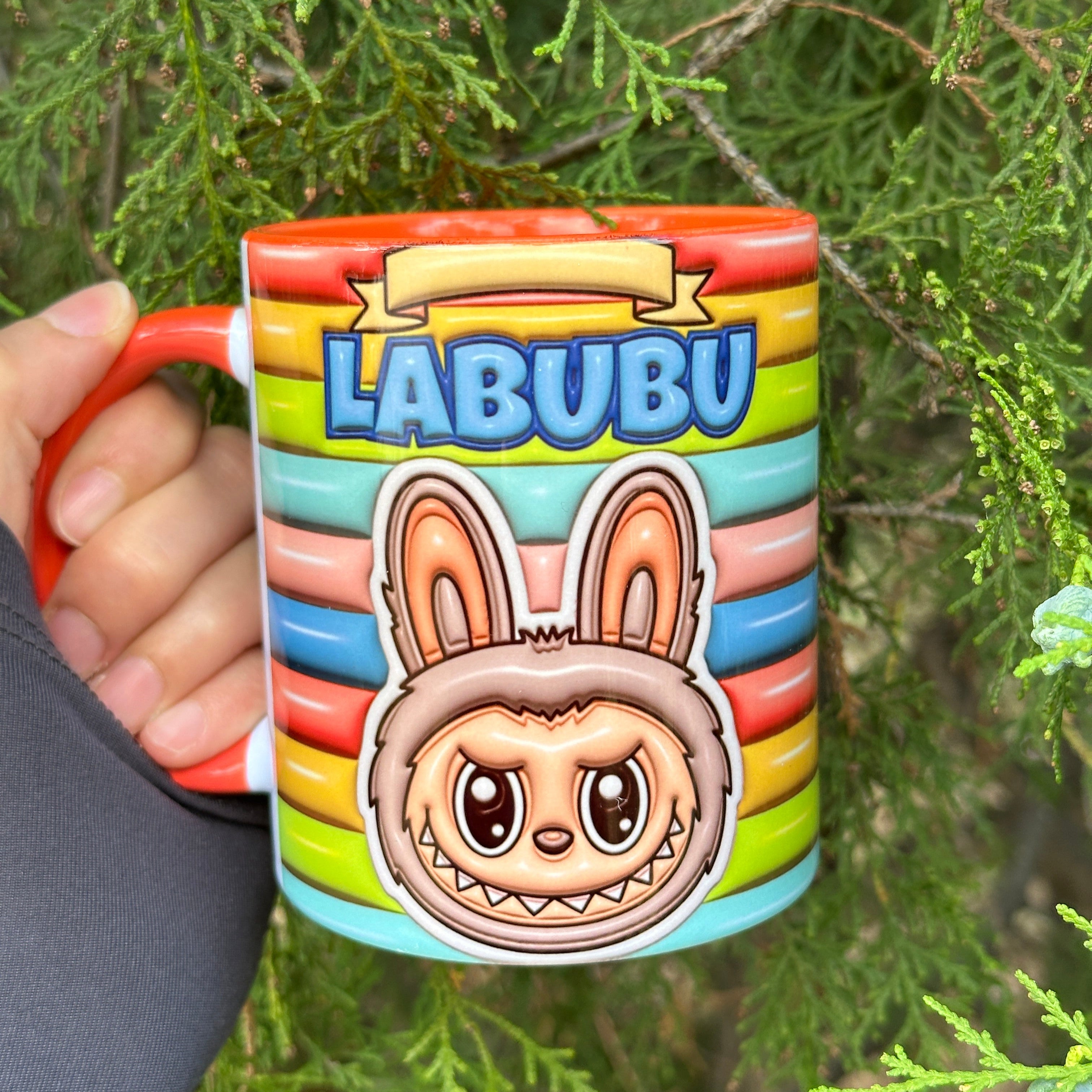 Labubu Kaliteli Porselen İsim Yazılabilir Premium Hediyelik Baskılı Kupa Bardak