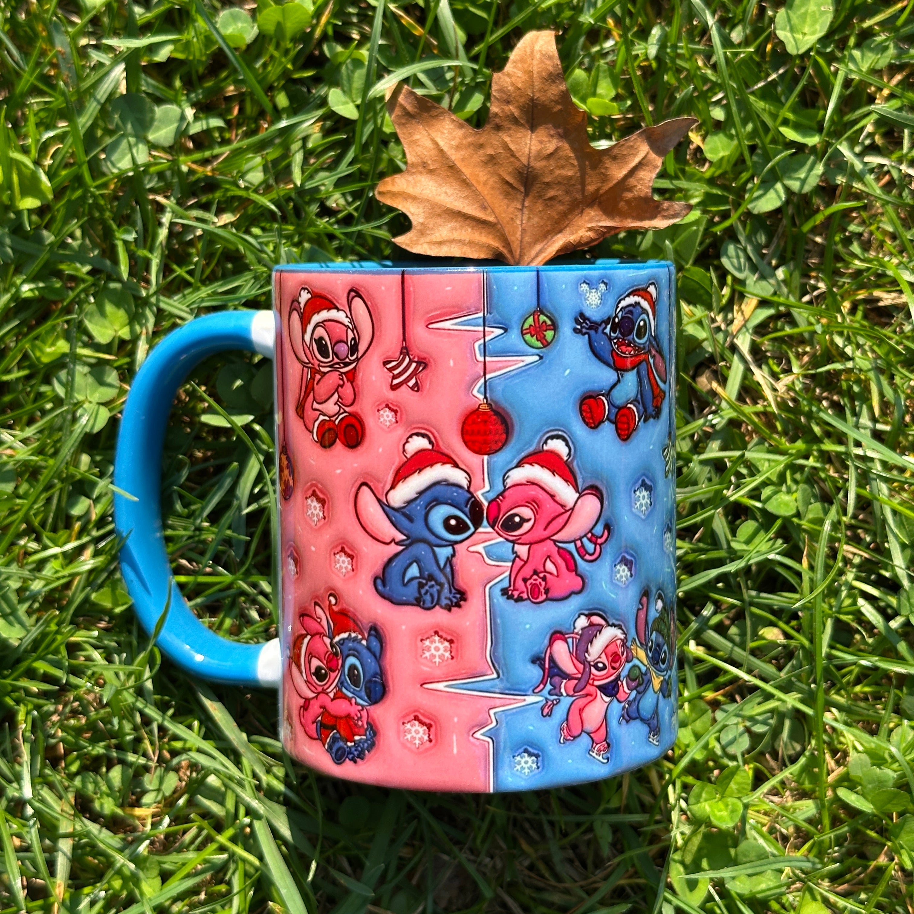 Stitch ve Angel Tasarım Kupa