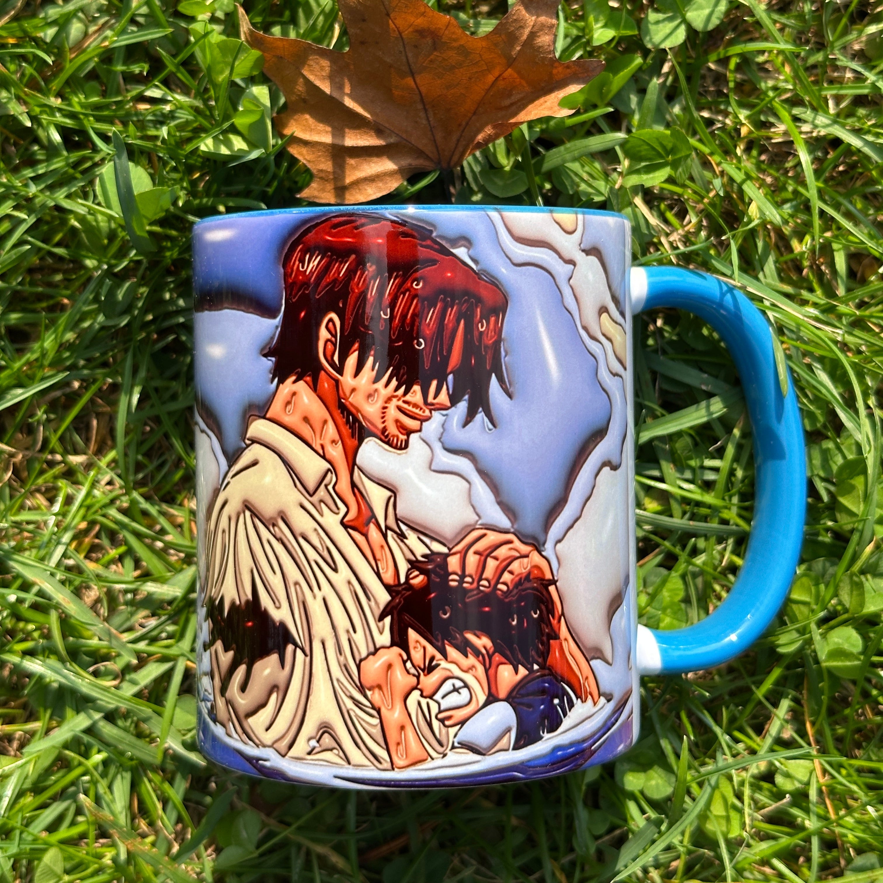 One Piece Luffy & Shanks Tasarım Kupa