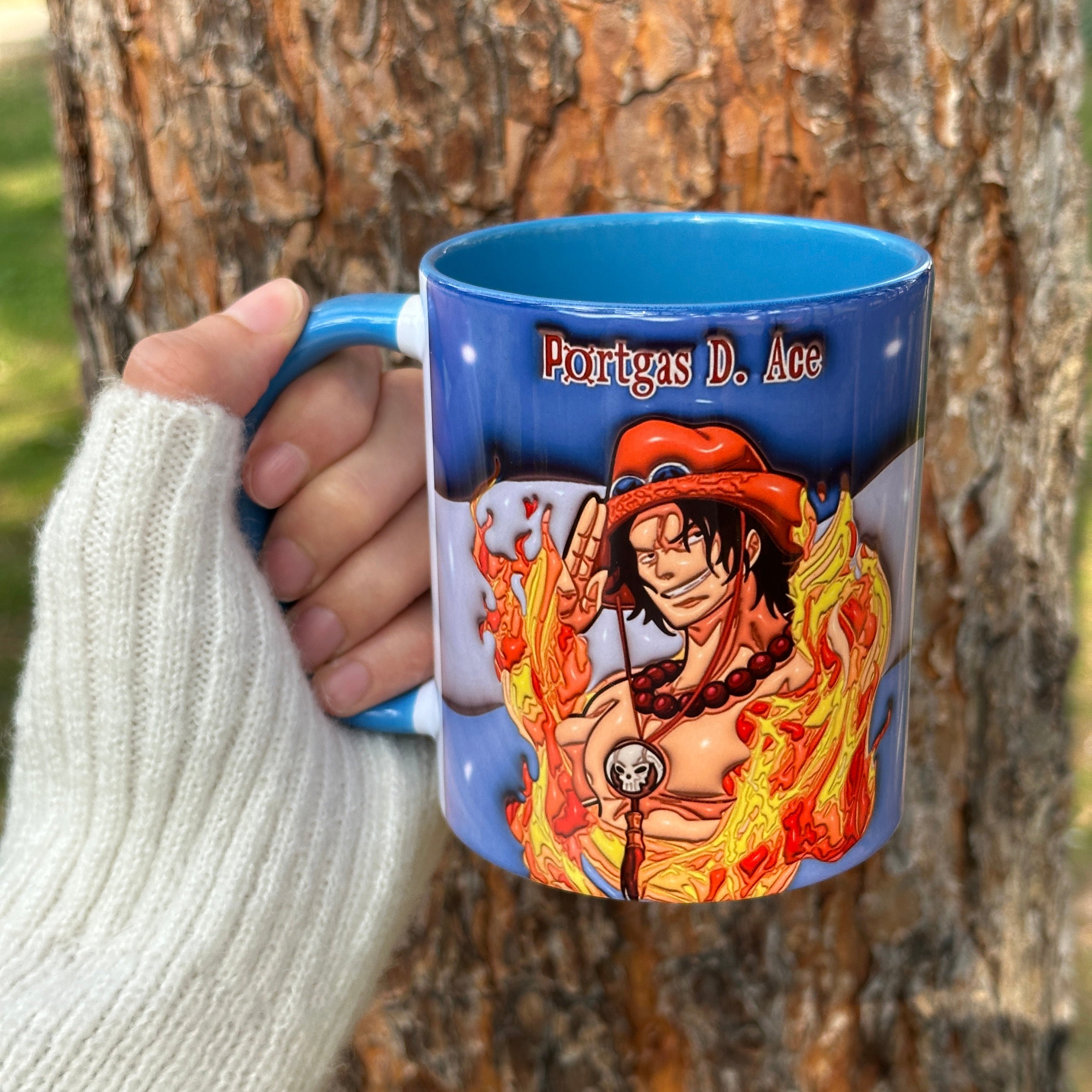 One Piece Portgas D. Ace Tasarım Kupa