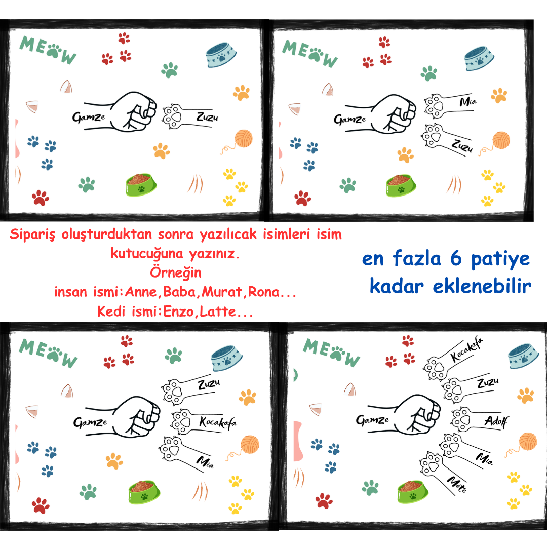 Cat Mom-Kedi Annesi Kaliteli Porselen İsim Yazılabilir Kupa Bardak