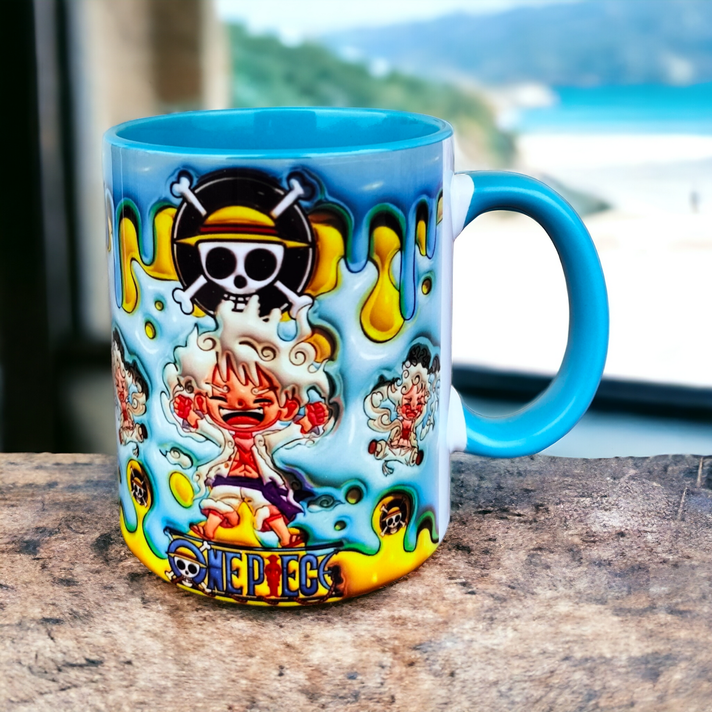 Baby Luffy Tasarım Hediyelik Kupa Bardak, Ev Ofis Doğum Günü Hediye Kupa Anime