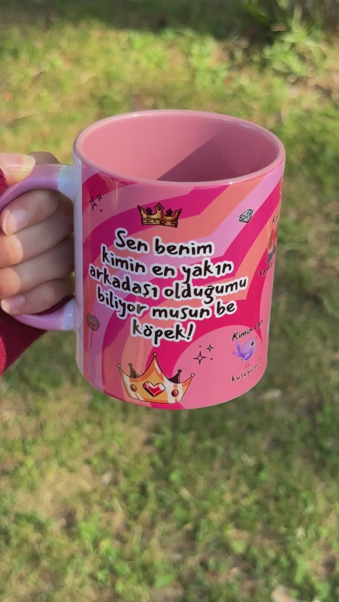 Prensesler Temmuz' da Doğar ( Ay Değiştirilebilir Ör: Haziran-Aralık vs..) Kaliteli Kupa Porselen