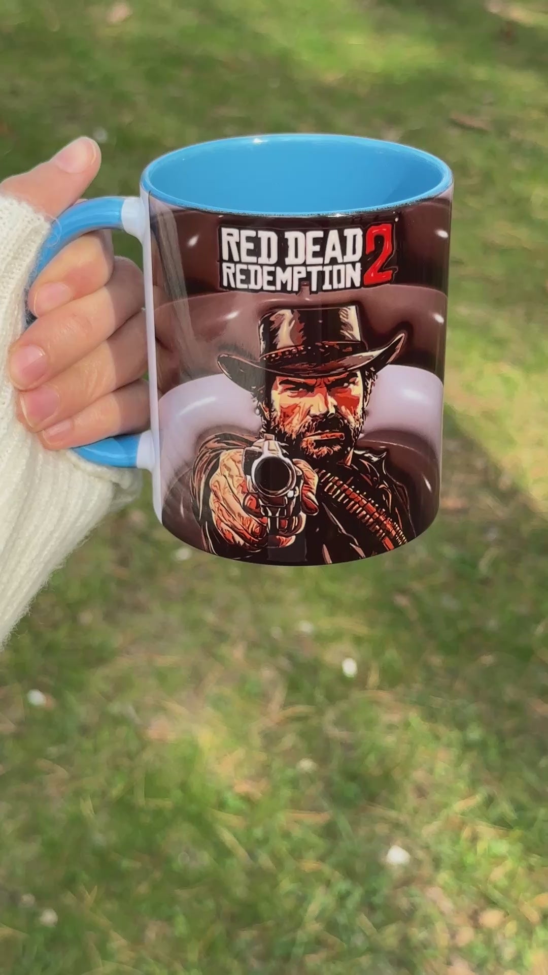 RDR2 Tasarım Porselen Hediyelik Gamer Kupa