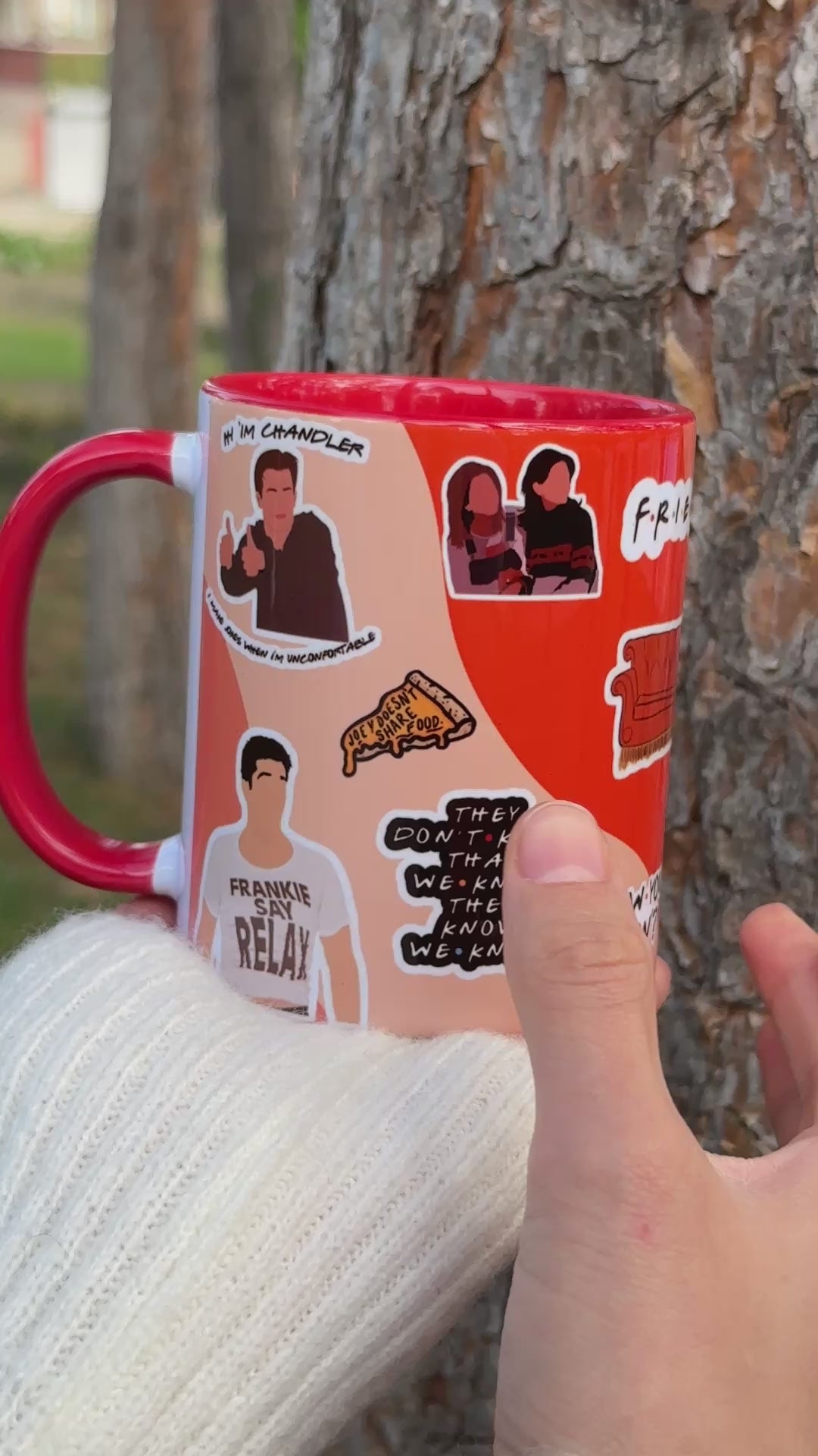 Friends Tasarım Kaliteli Porselen Hediyelik Kupa