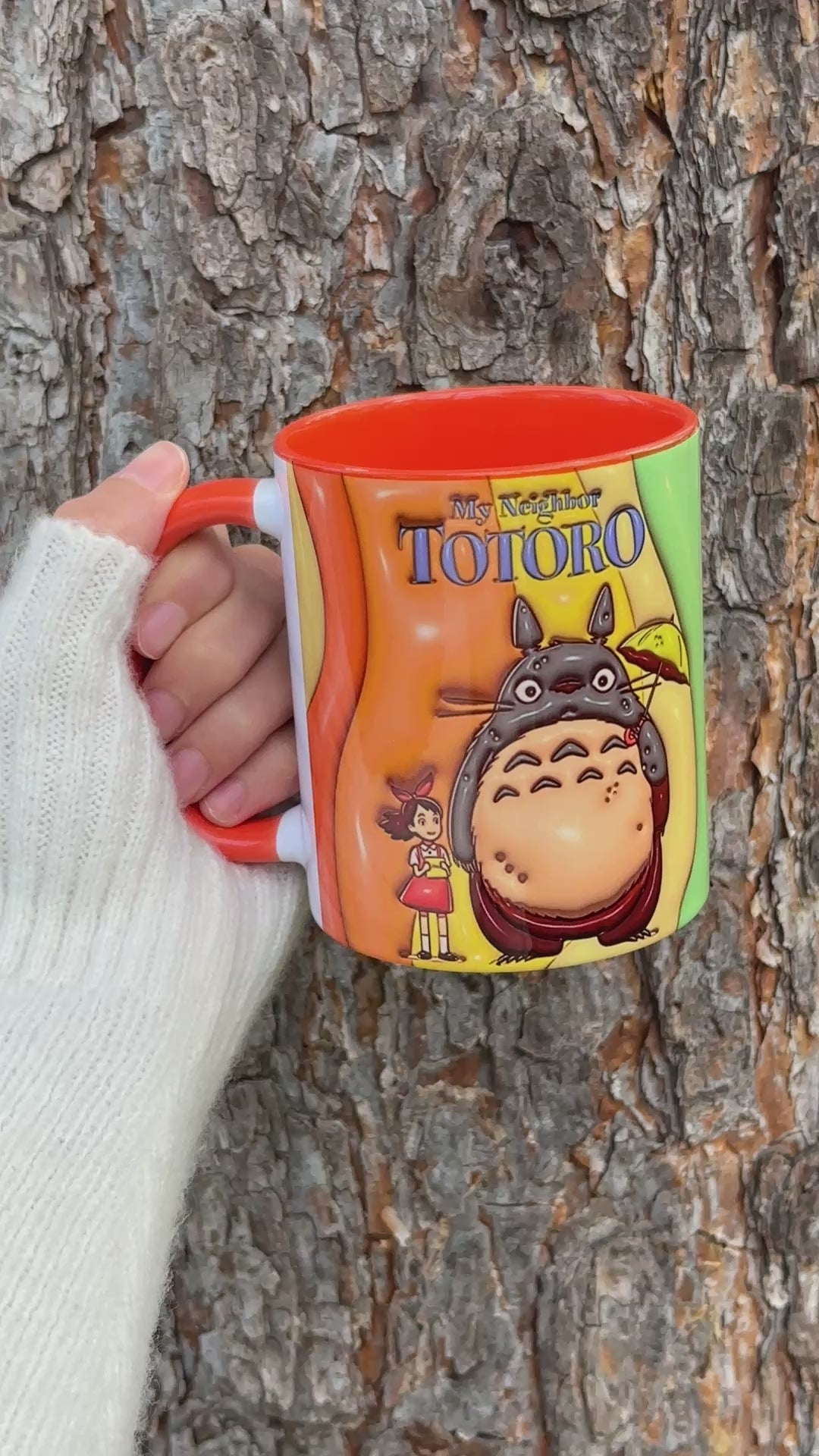 Totoro Tasarım Kaliteli Porselen Kupa
