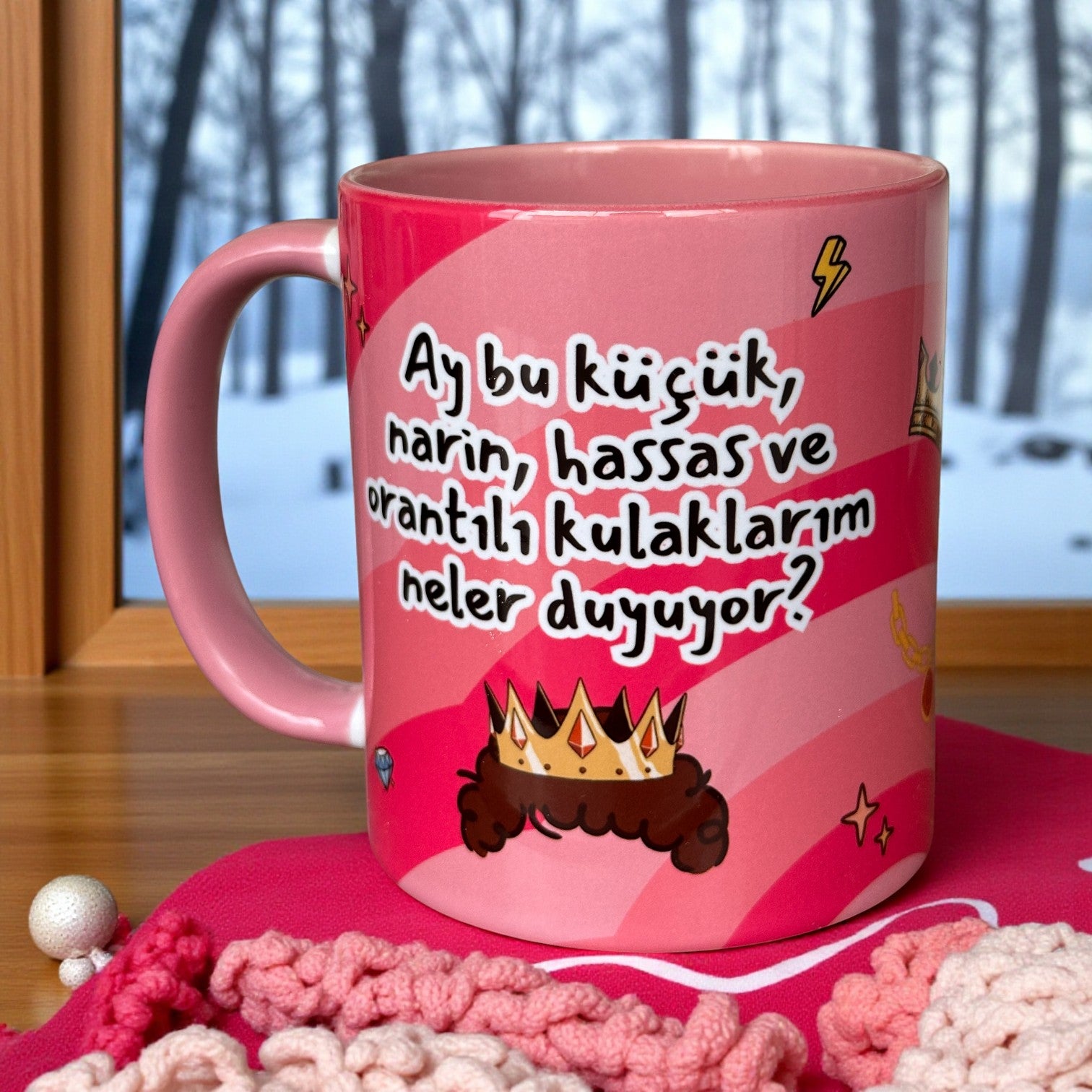Prens – Ay Bu Küçük Narin ve Hassas Kulaklarım Neler Duyuyor Tasarım Kupa