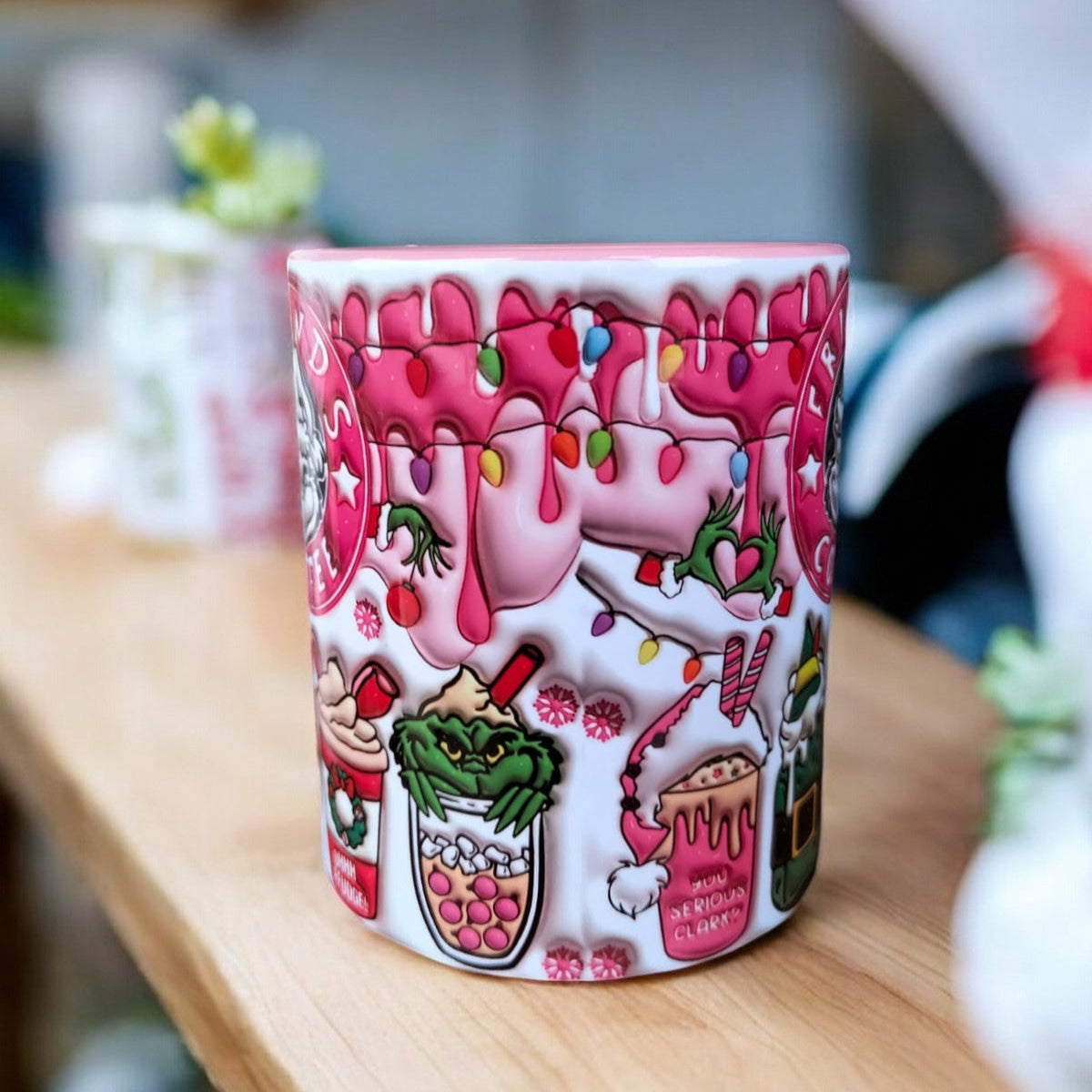 Friends Coffee Grinch Tasarım Kupa-Arkadaş, Sevgili, Doğum Günü Hediyelik Kupa Bardak