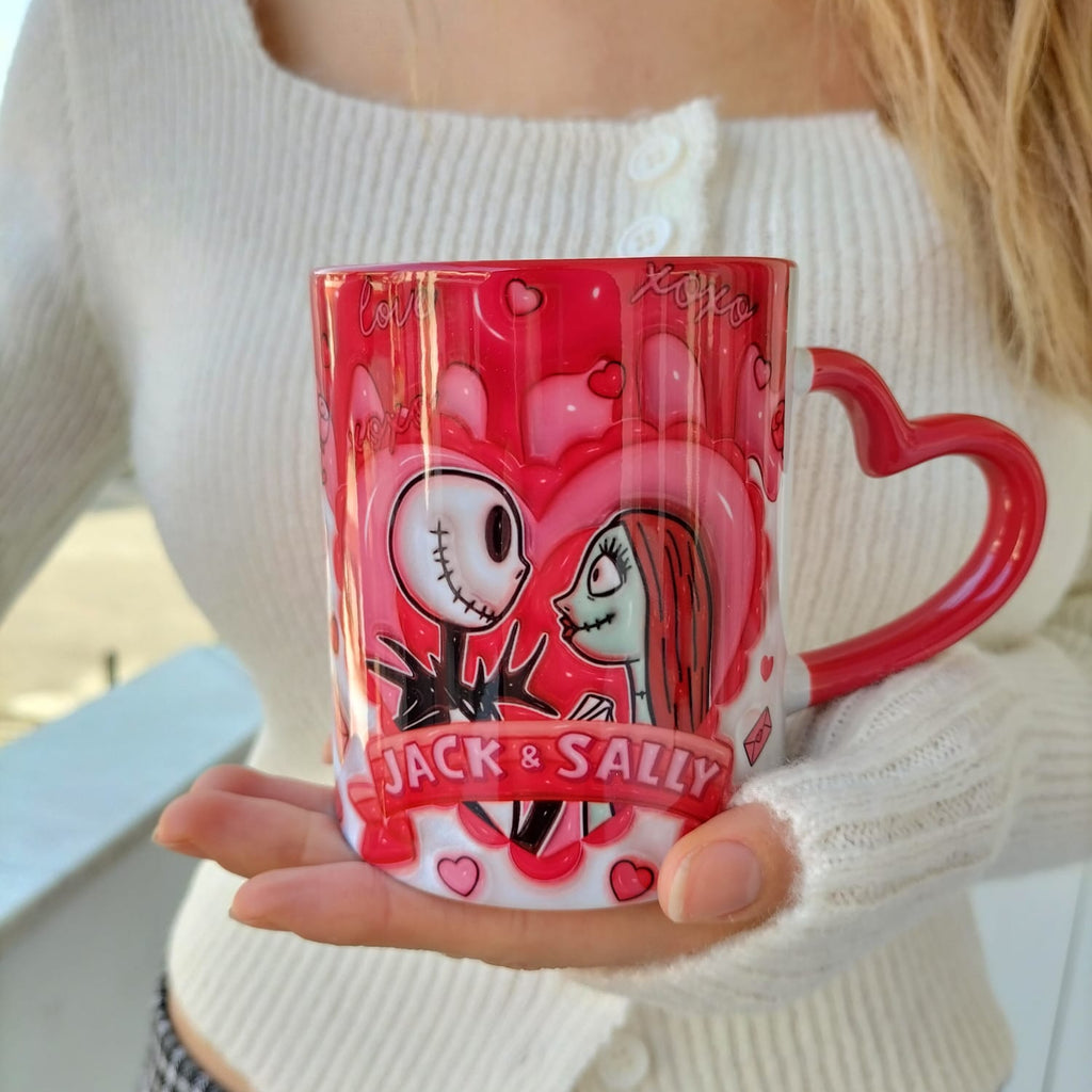 Jack ve Sally Tasarım Kupa Bardak, Mega Hediyelik Sevgili Kupa