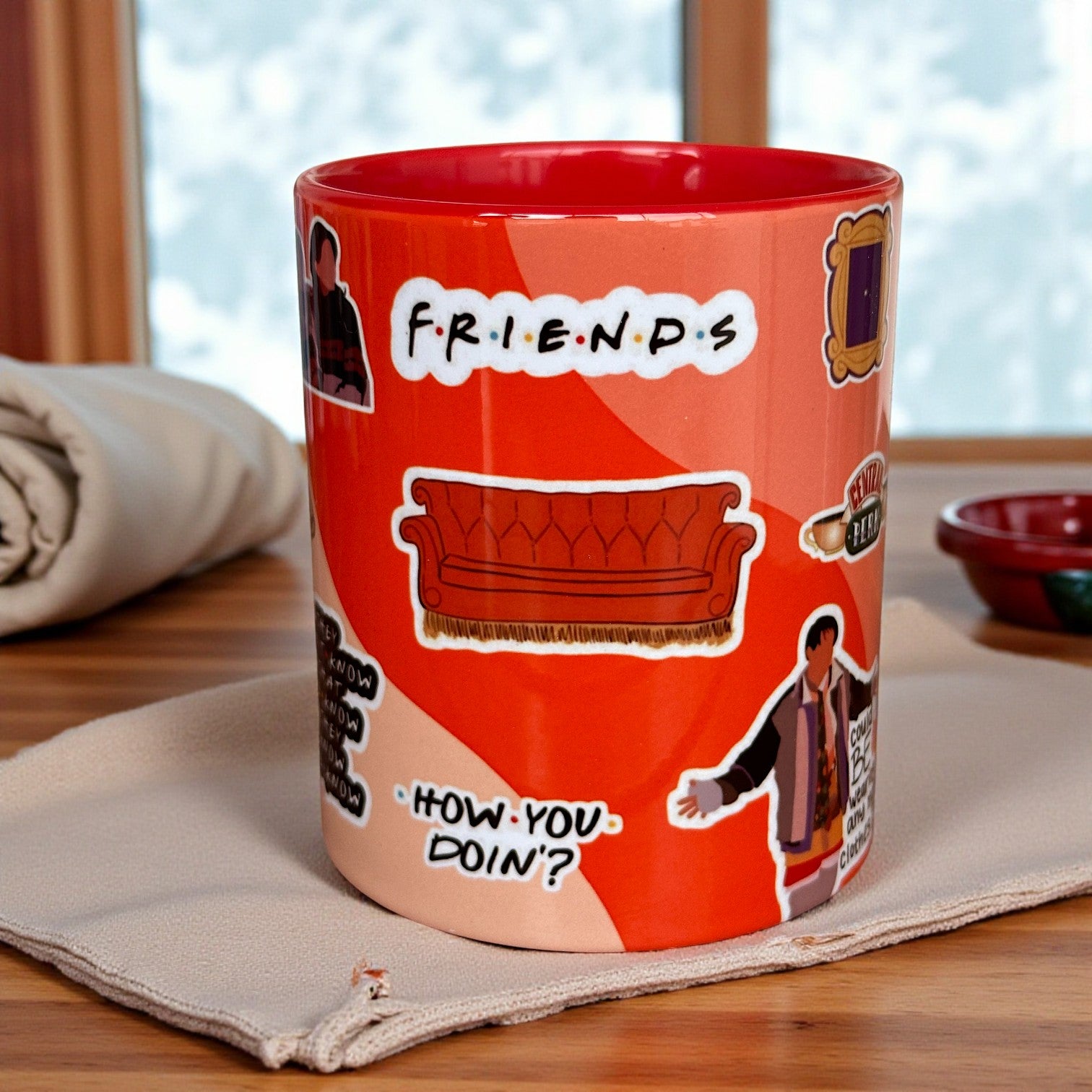 Friends Tasarım Kaliteli Porselen Hediyelik Kupa
