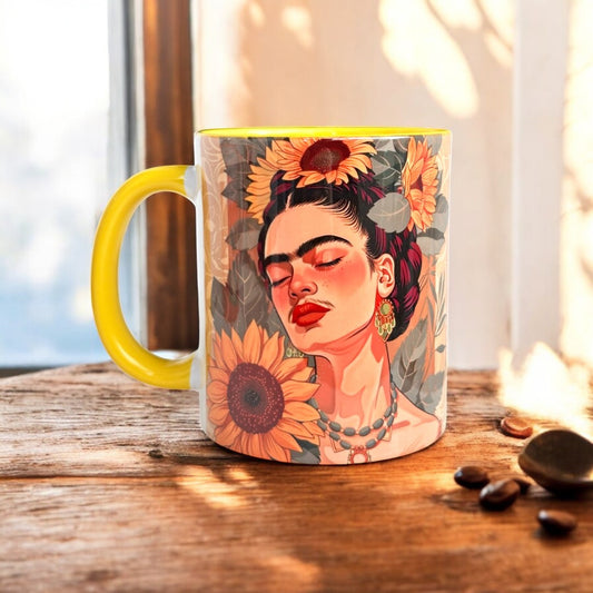 Frida Kahlo 8 Mart Tasarım Kupa Bardak, Porselen Tasarım Kupa
