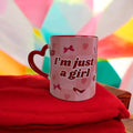 I'm Just a Girl Premium Tasarım Hediyelik Kupa, Ev Ofis Kupası