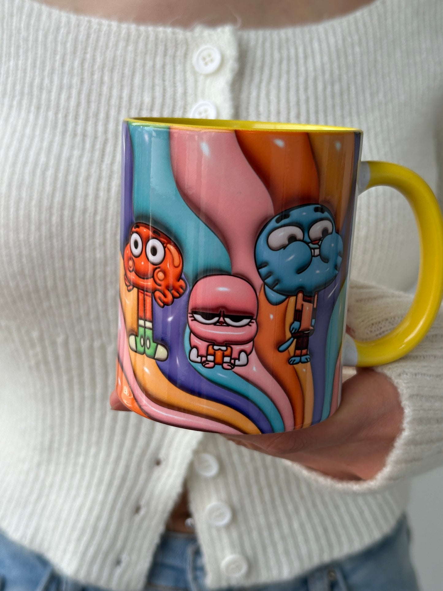 Gumball Kaliteli Premium Kupa, Hediyelik Ev Ofis Kupası Mega Kupa Bardak