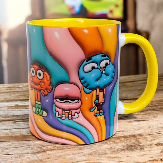Gumball Kaliteli Premium Kupa, Hediyelik Ev Ofis Kupası Mega Kupa Bardak