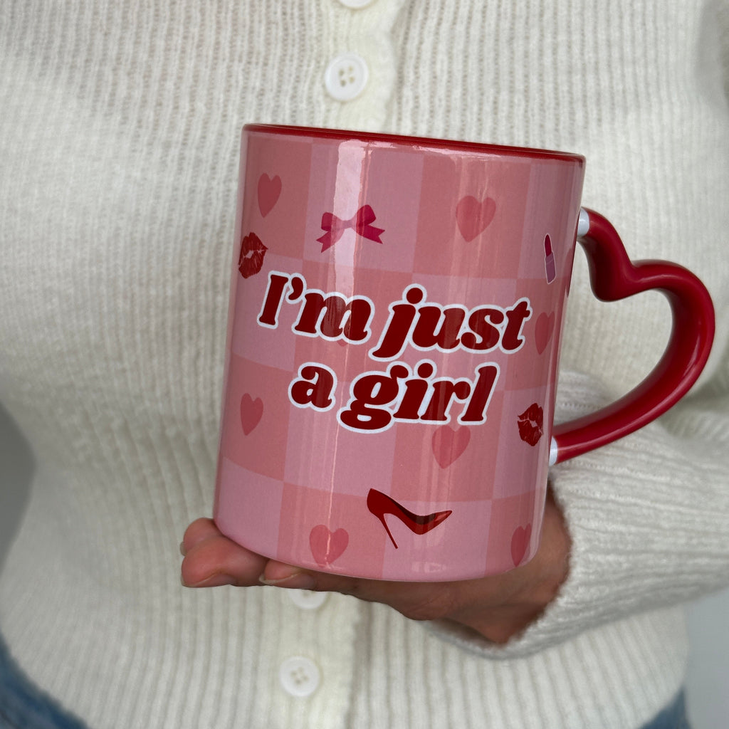 I'm Just a Girl Premium Tasarım Hediyelik Kupa, Ev Ofis Kupası