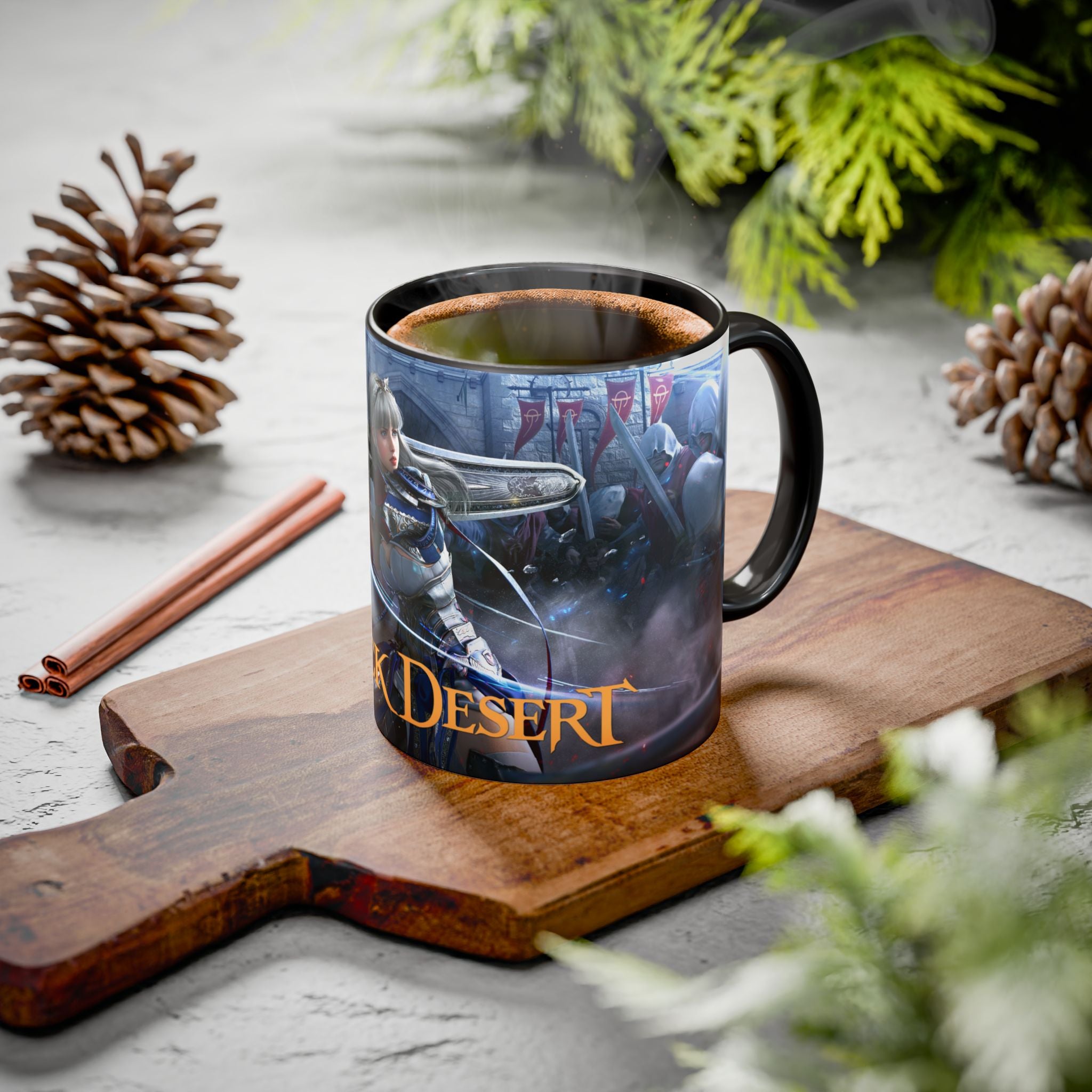 Black Desert Gamer Kupa – Premium Porselen, Canlı Kalıcı Baskı ⚔️🐎