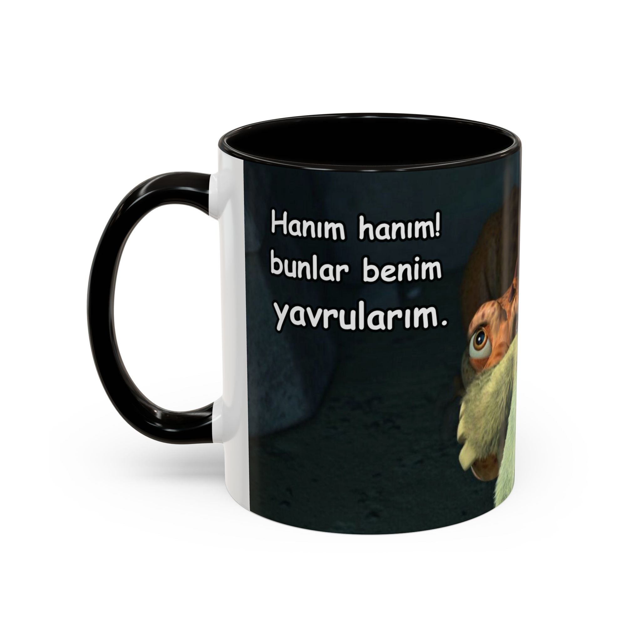 Sid “Hanım Hanım Bunlar Benim Yavrularım” Kupa – Premium Porselen, Ücretsiz Kargo 🐿️❄️