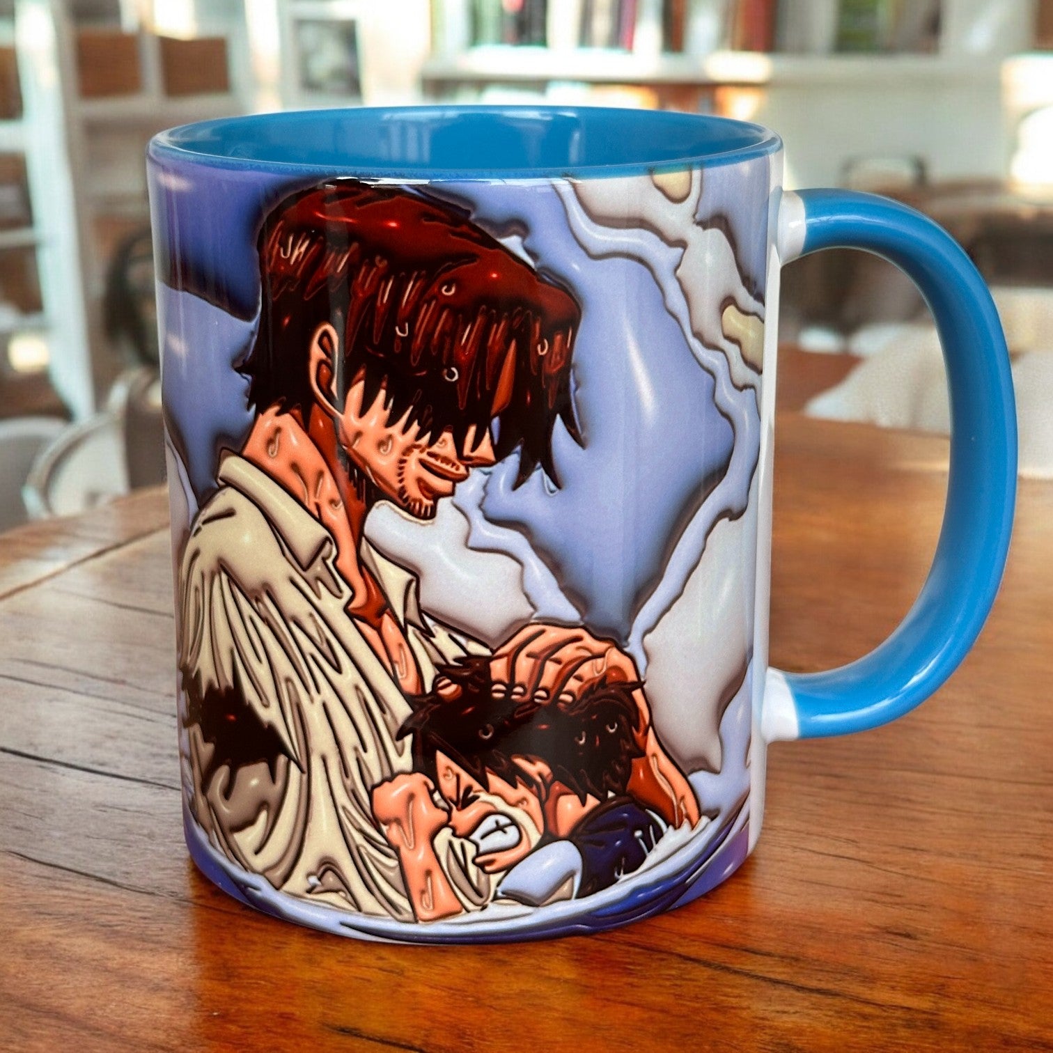 One Piece Luffy & Shanks Tasarım Kupa