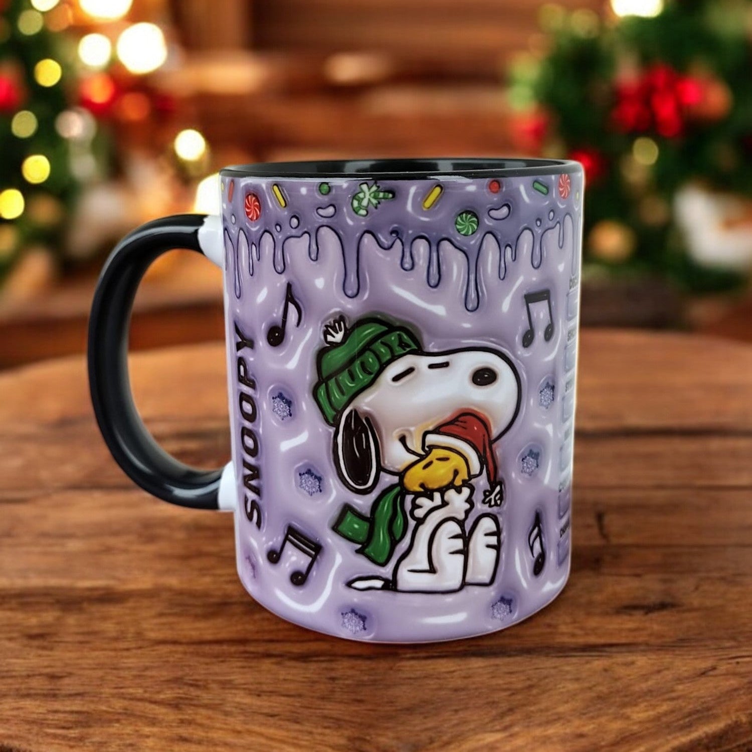 Snoopy Tasarım Kaliteli Porselen Renkli Kupa