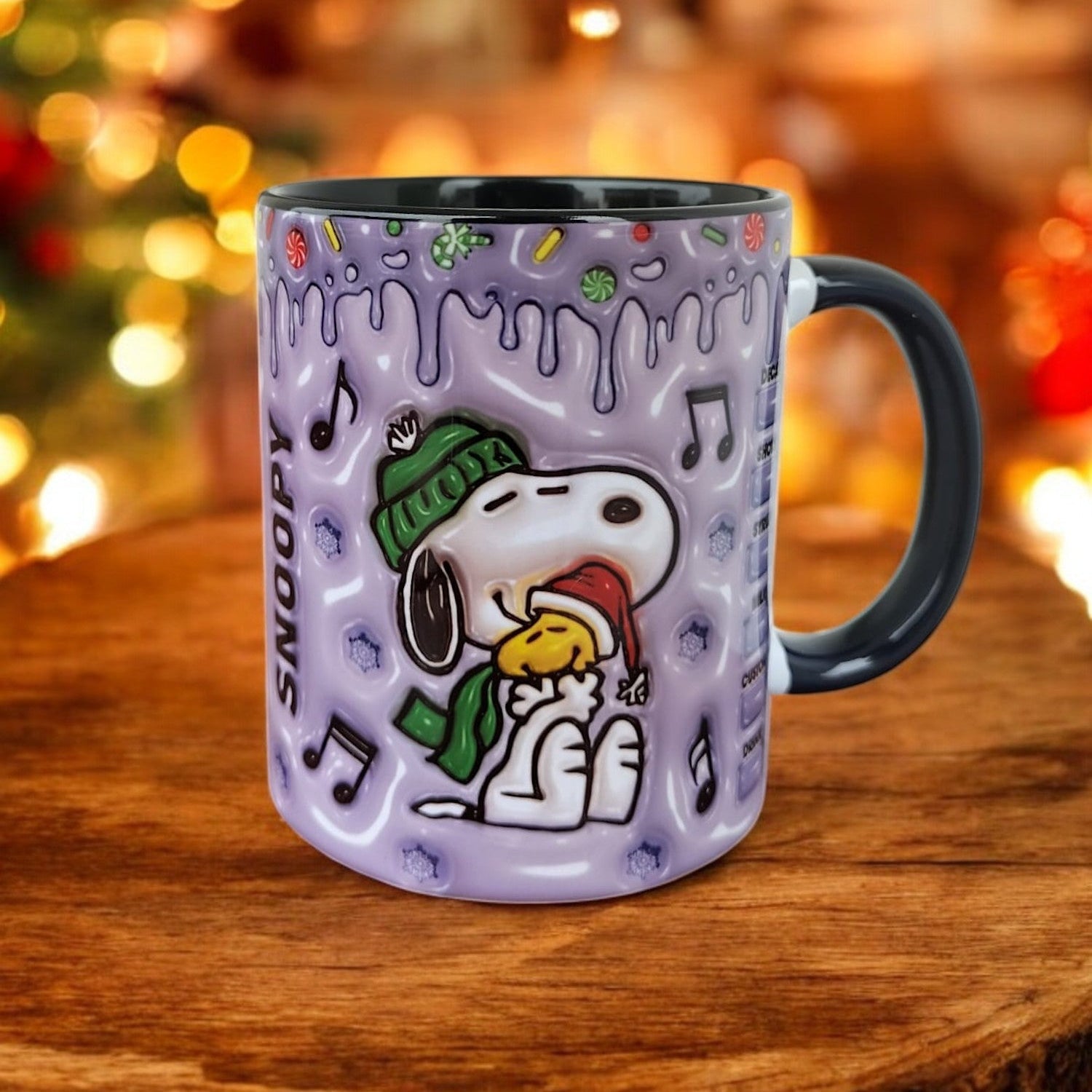 Snoopy Tasarım Kaliteli Porselen Renkli Kupa