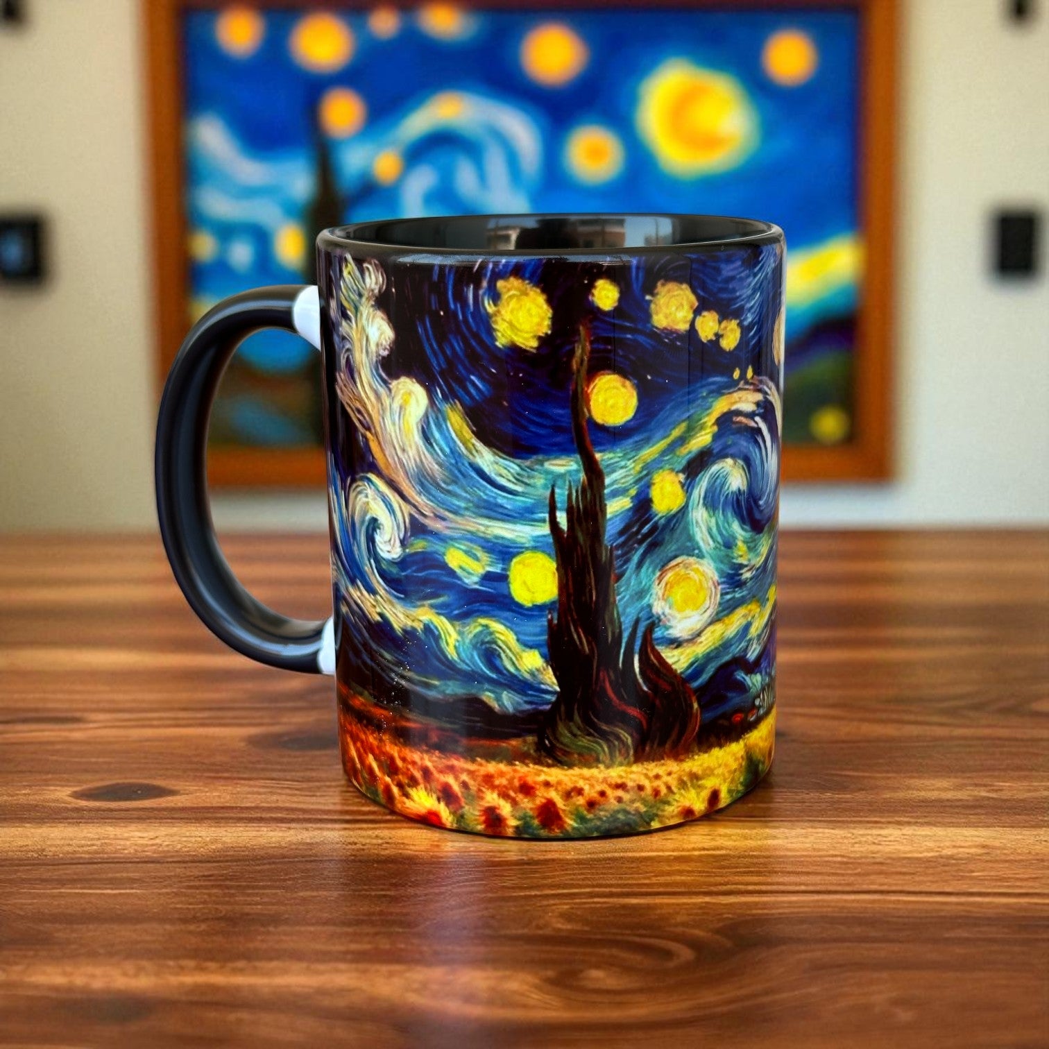 Van Gogh Yıldızlı Gece Kaliteli Porselen Kupa