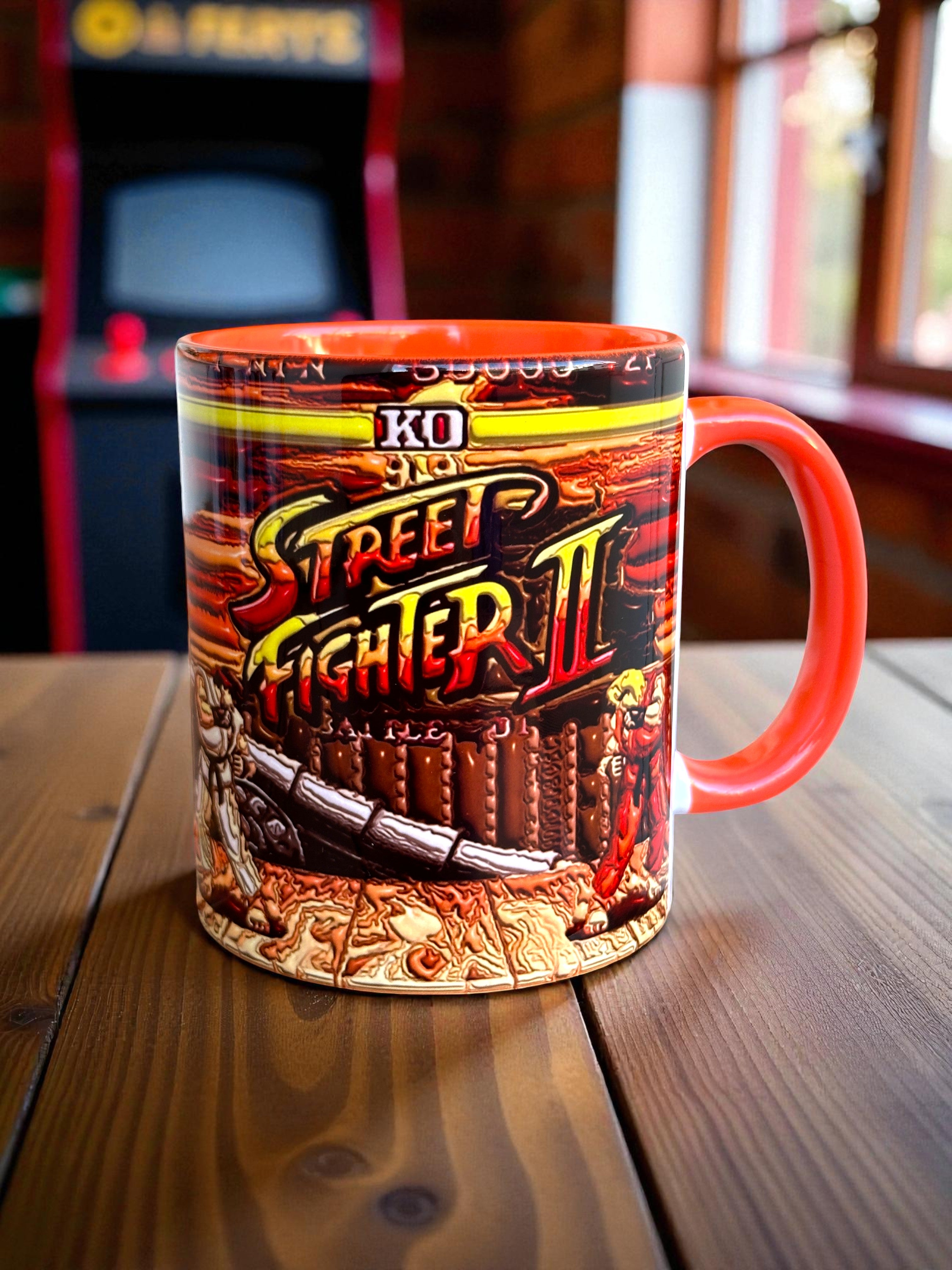 Street Fighter Tasarım Retro Kupa Bardak