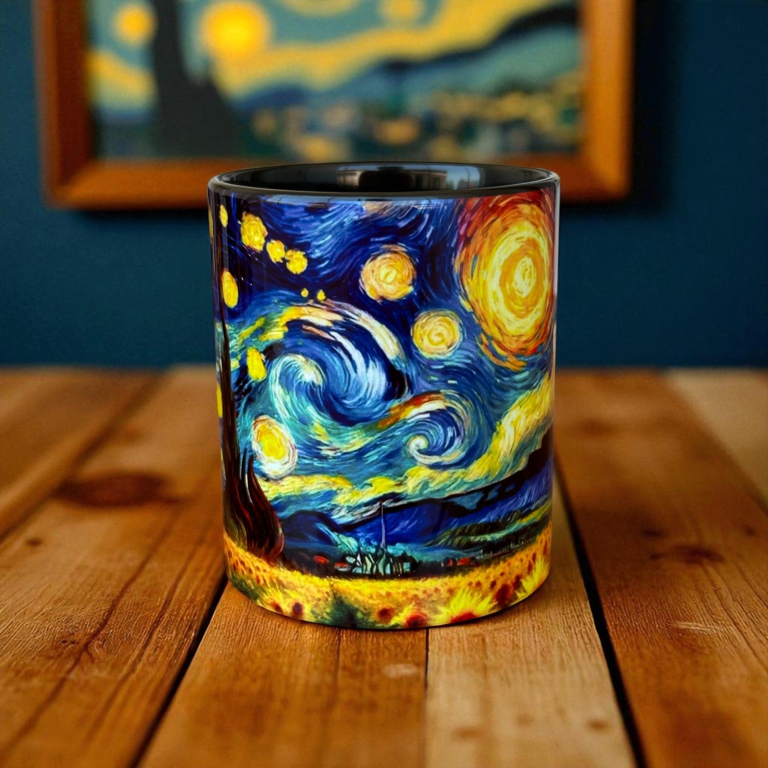 Van Gogh Yıldızlı Gece Kaliteli Porselen Kupa