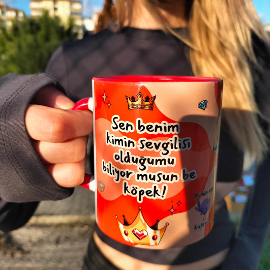 Prens Sevgili Kupa - Sen Benim Kimin Sevgilisi Olduğumu Biliyor musun? - Sevgililer Günü Hediye Kupa