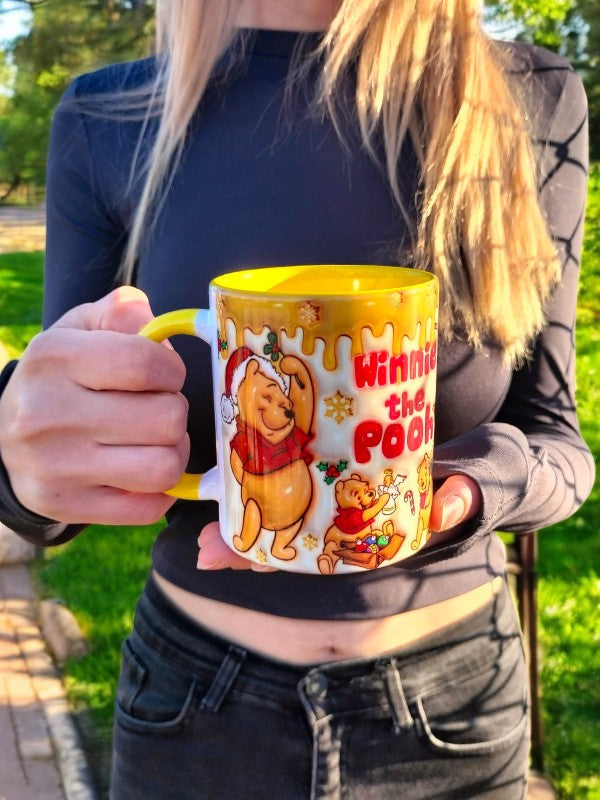 Winnie The Pooh Hediyelik Kaliteli Porselen Mega Kupa- Ev- Ofis Kupası
