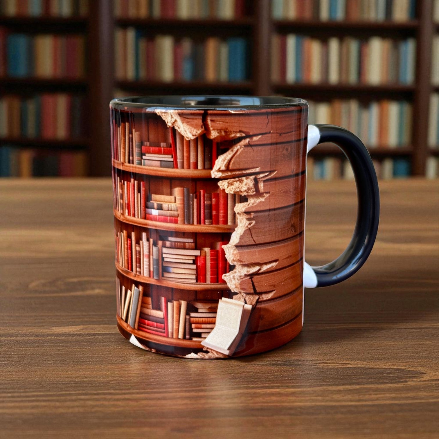 Kitap Temalı Kaliteli Porselen Kupa