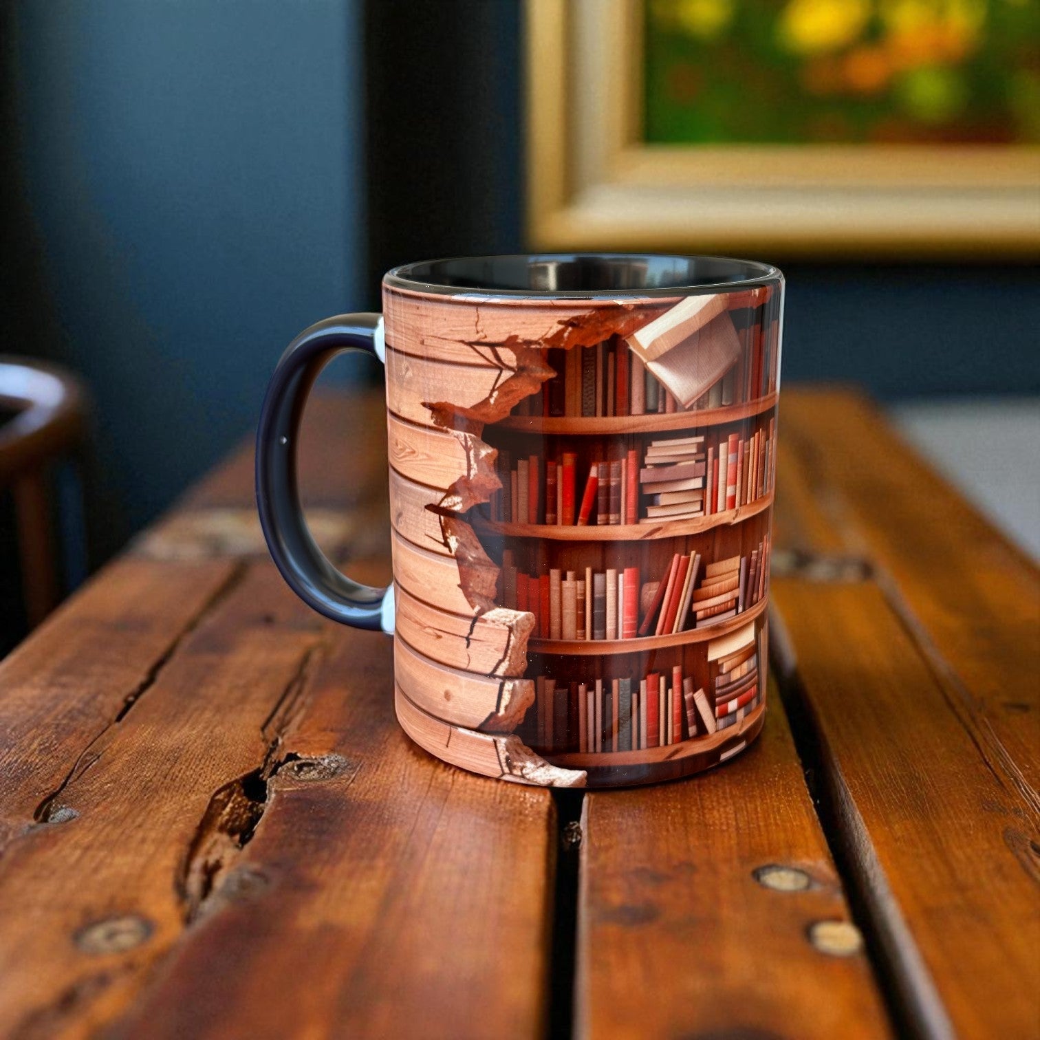 Kitap Temalı Kaliteli Porselen Kupa