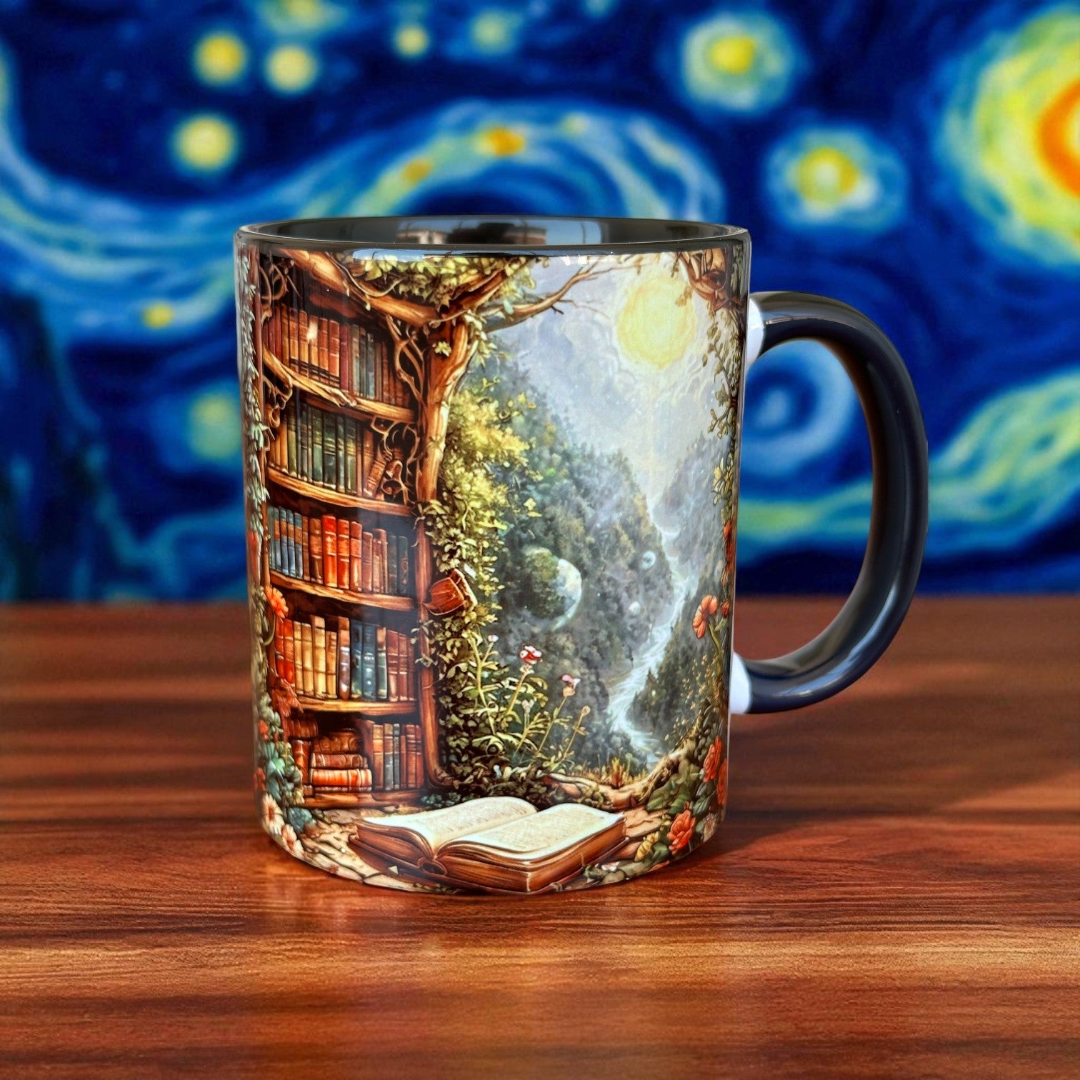 Kitap Temalı Kaliteli Porselen Kupa