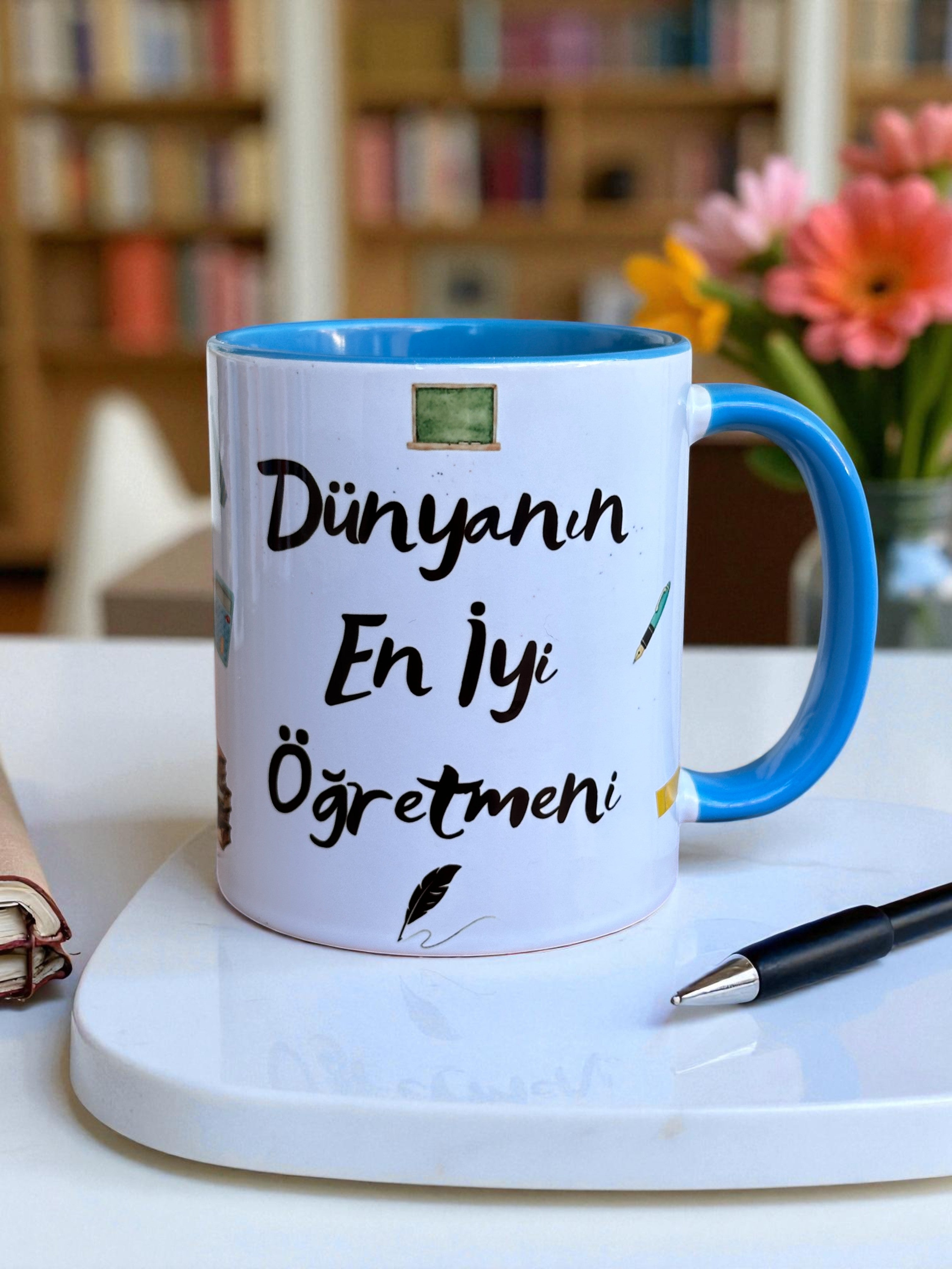 Öğretmenler Günü Hediyelik Kupa Bardak-İsim Yazılabilir Kupa