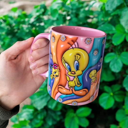 Tweety Tasarım Hediyelik Çay Kahve Kupası-Doğum Günü Hediyesi Kupa Bardak