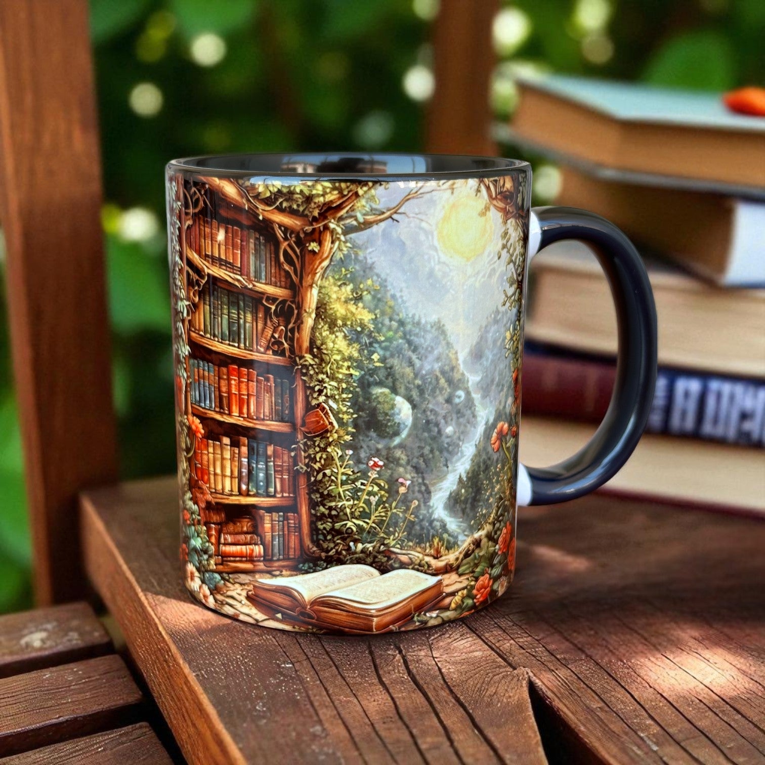 Kitap Temalı Kaliteli Porselen Kupa