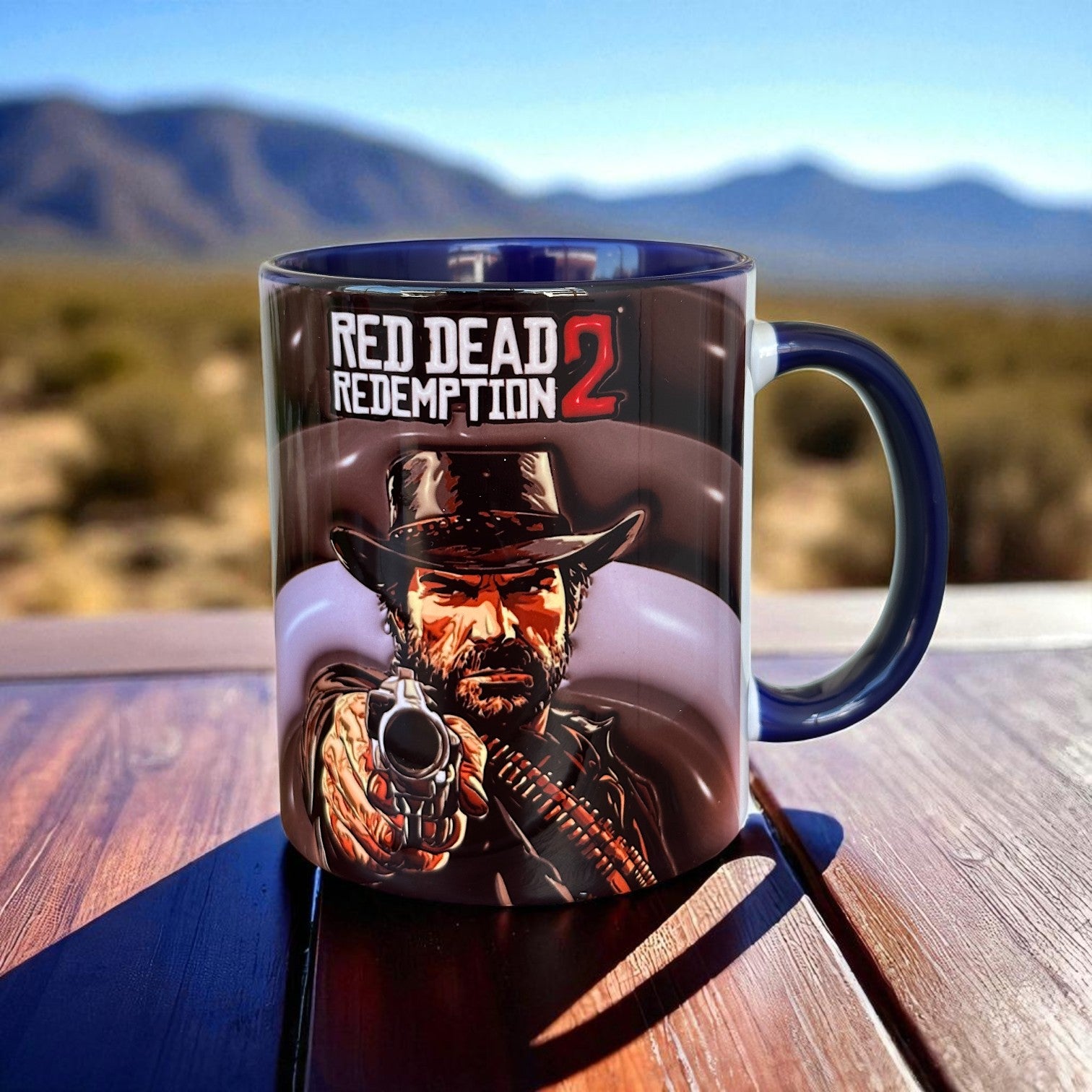 RDR2 Tasarım Porselen Hediyelik Gamer Kupa