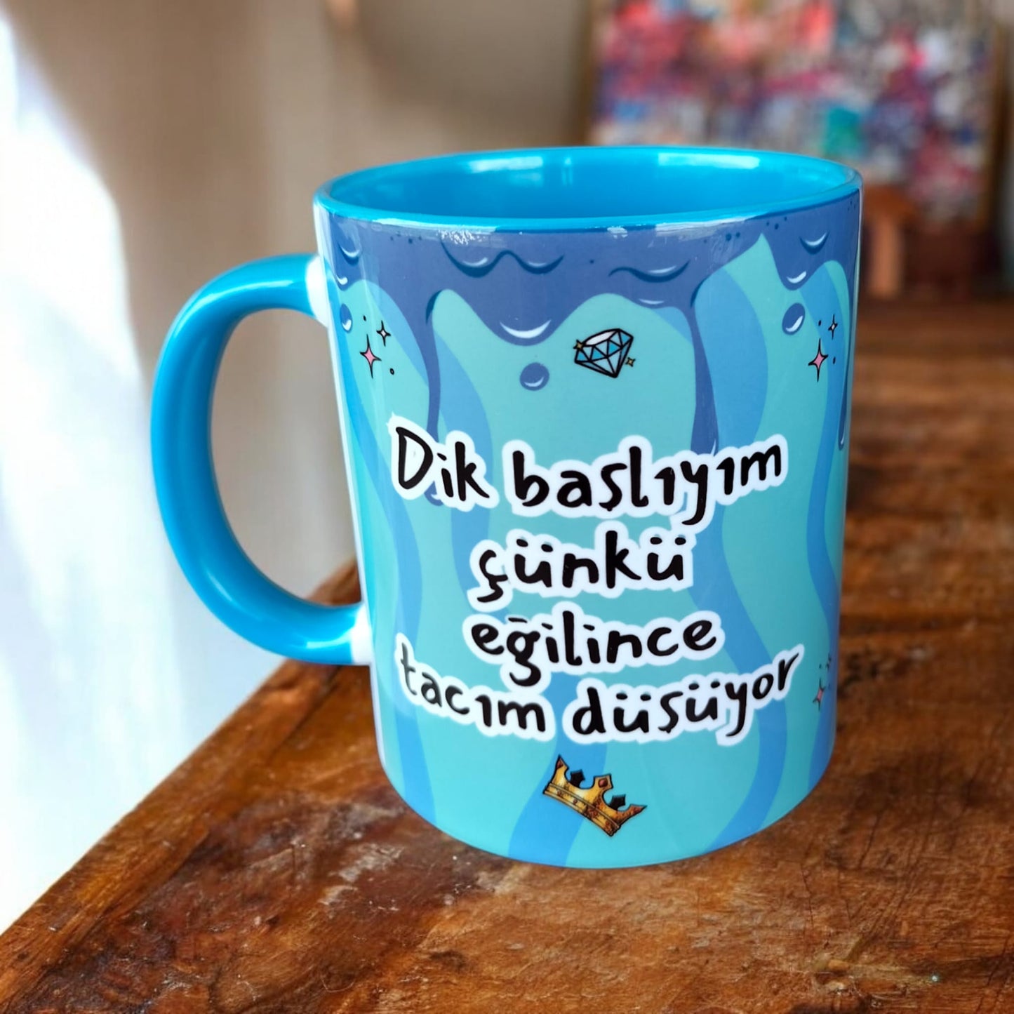 Prens Dik Başlıyım Çünkü Eğilince Tacım Düşüyor Hediyelik Kupa Bardak