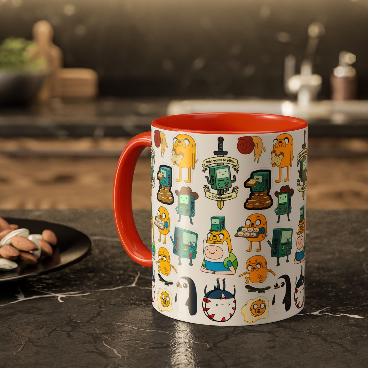 Adventure Time Kupa – Finn ve Jake Temalı Premium Porselen Kupa