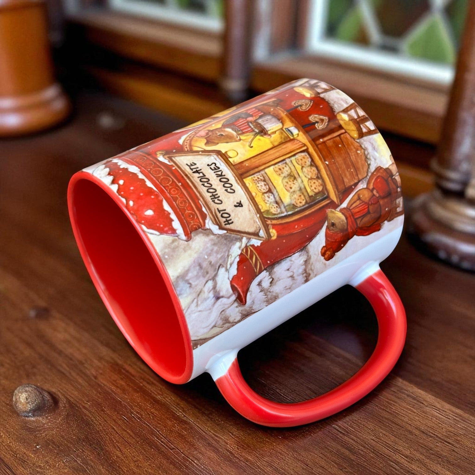Hot Chocolate Cookies Kaliteli Porselen Cozy Kupa