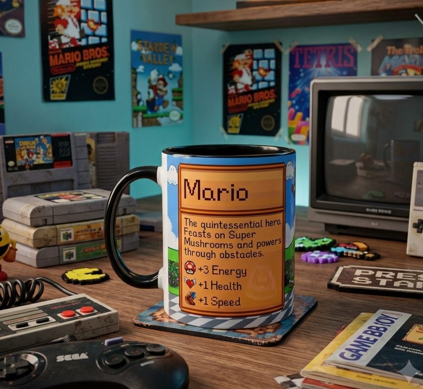 Mario Kupa – Super Mario Temalı Gaminn Retro Kupa, Hediye Kupa