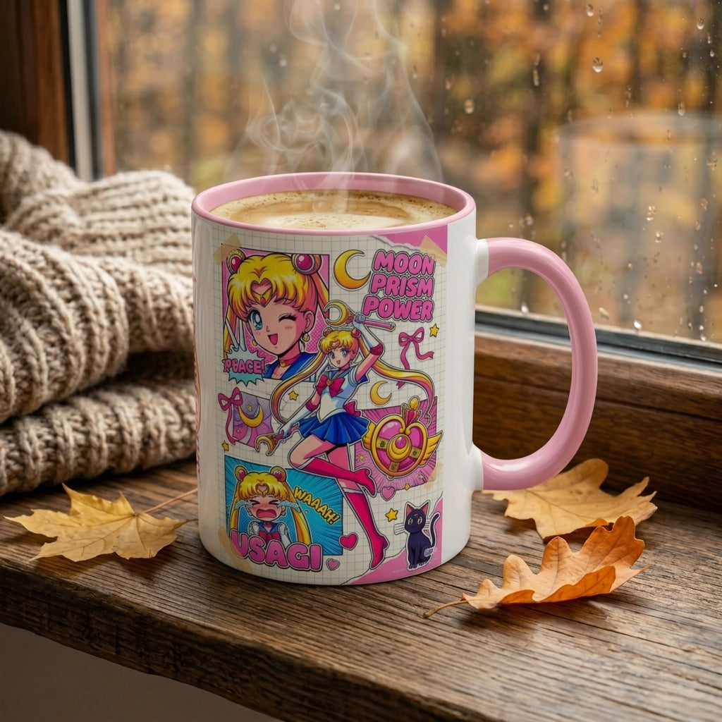 Sailor Moon Temalı Kupa Bardak – Anime Kahve ve Çay Kupası