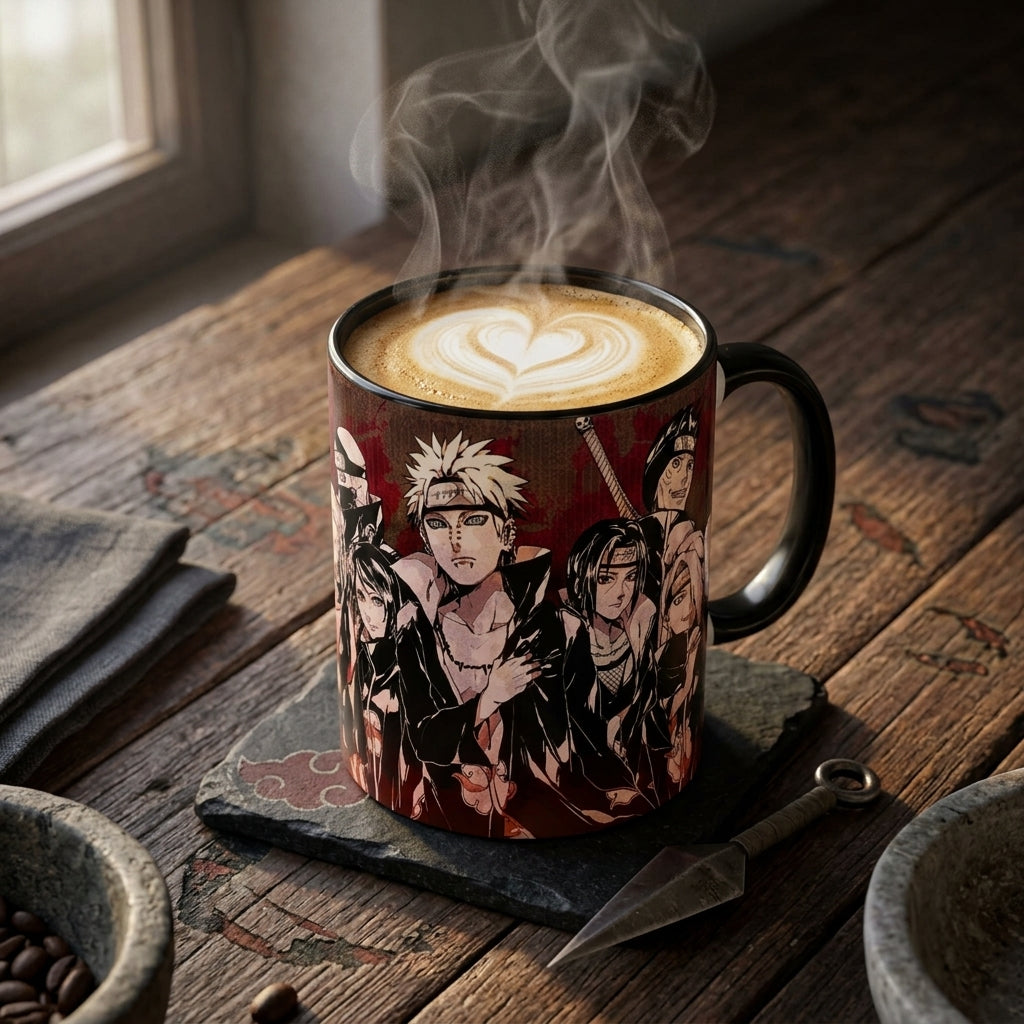 Akatsuki Kupa Bardak – Naruto Anime Kahve ve Çay Kupası