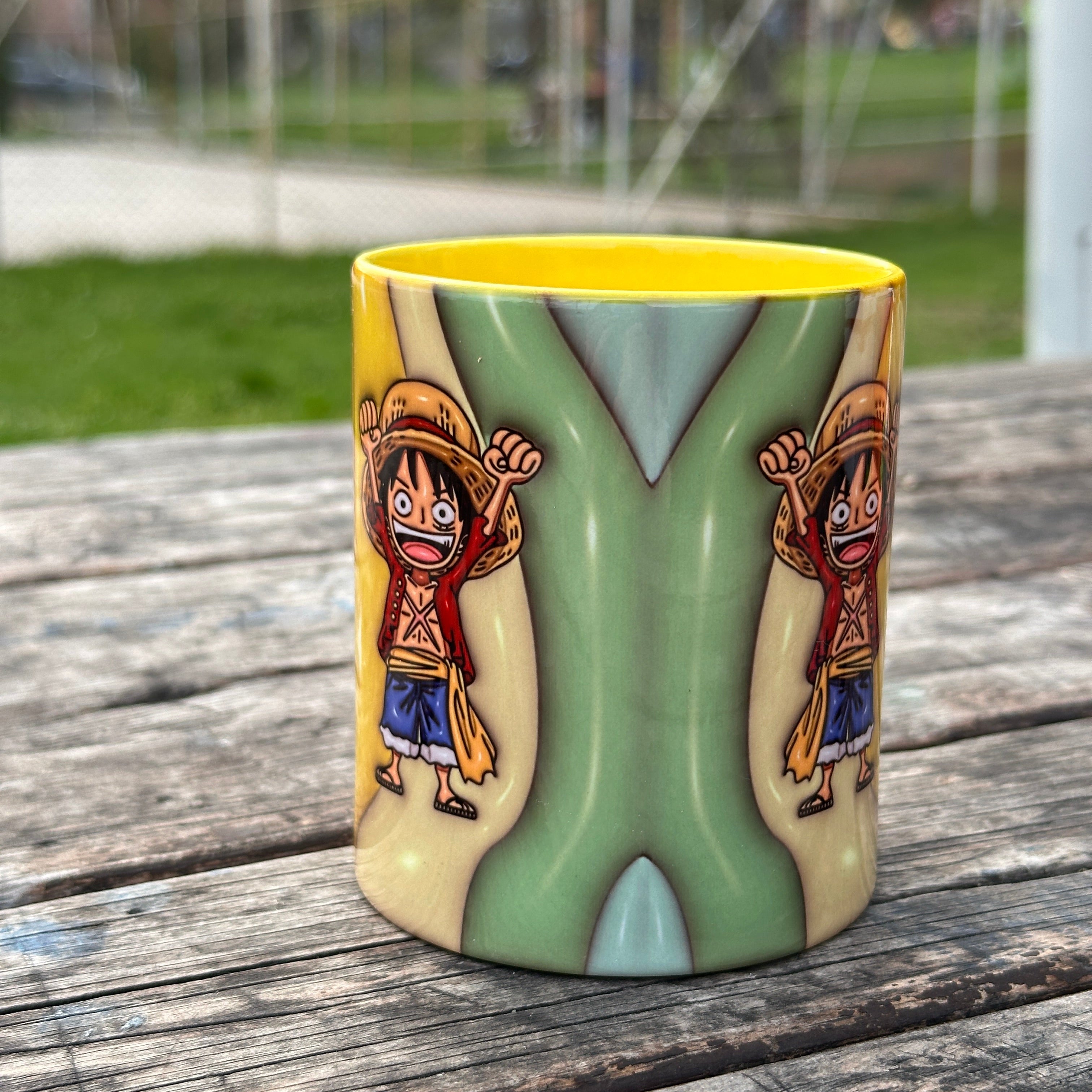 Luffy ve Zoro Kaliteli Porselen Hediyelik Kupa Bardak-Ev Ofis Çay Kahve Doğum Günü Hediyelik Kupa