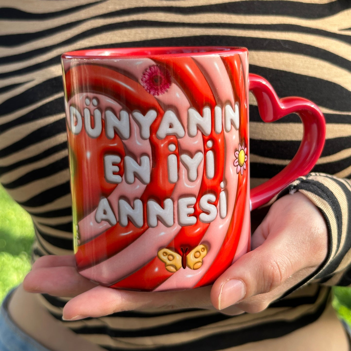 Dünyanın En İyi Annesi Tasarım Kaliteli Porselen Hediyelik Kupa Bardak